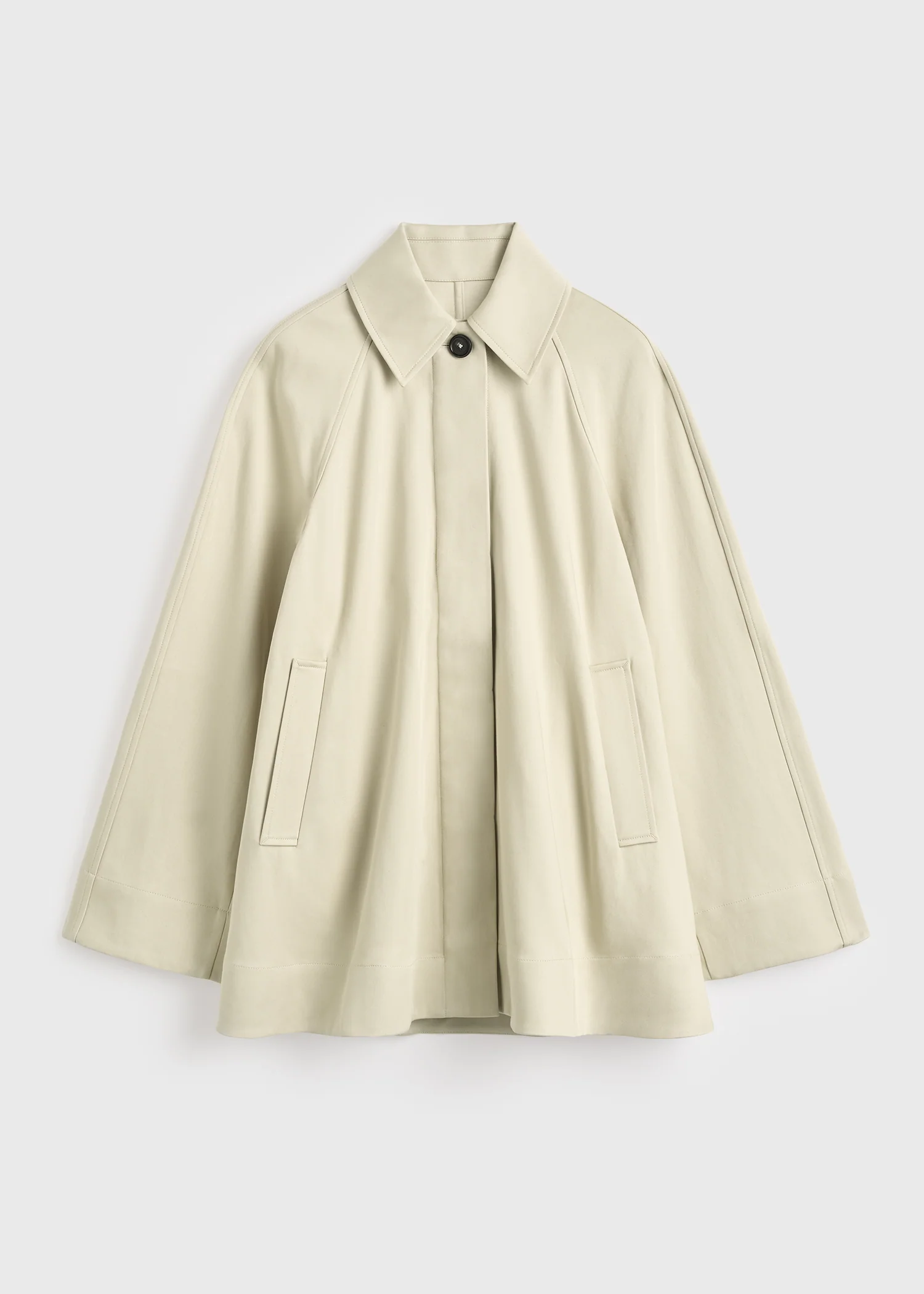 A-line raglan jacket sand - Image 5