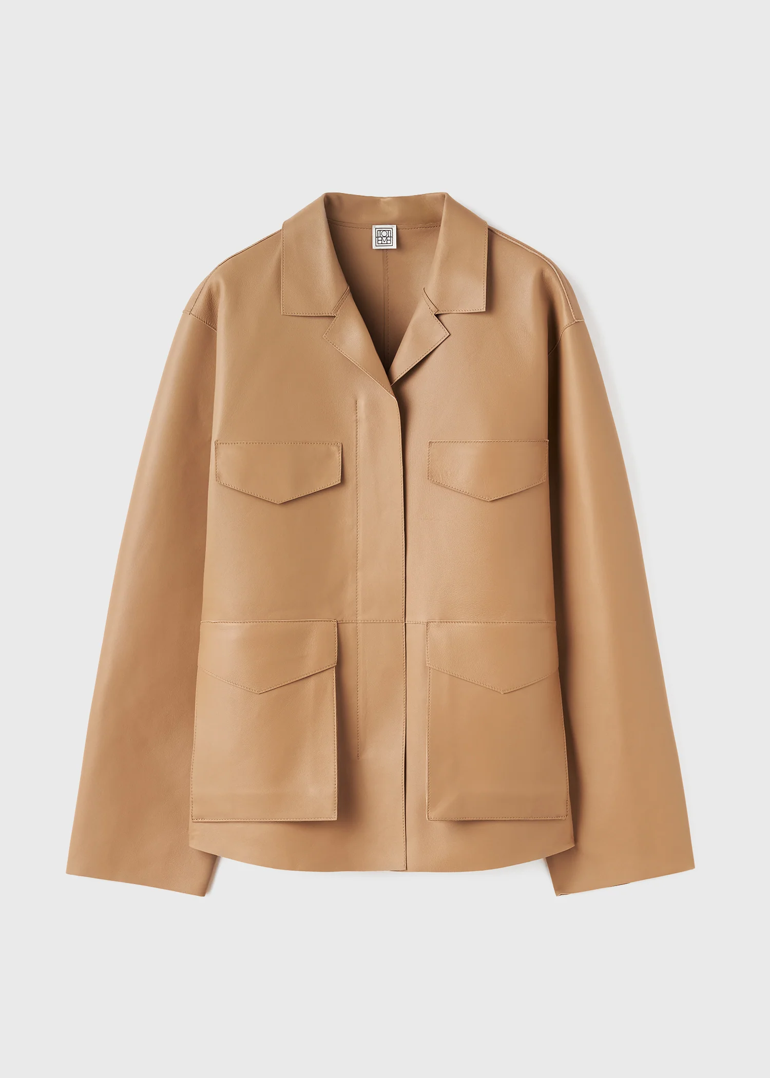Army leather jacket camel - Image 5