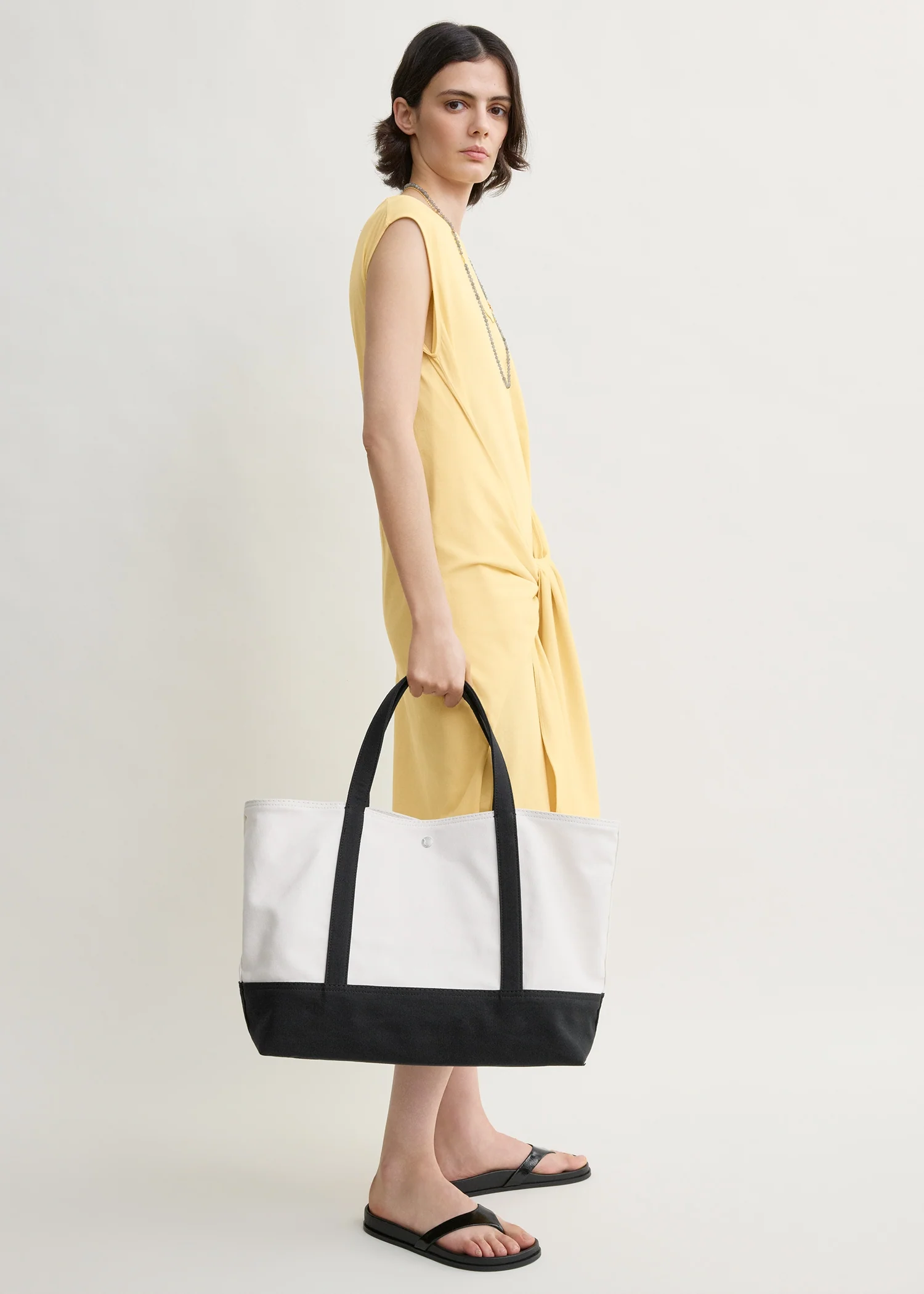 Beach tote ecru/black - Image 2
