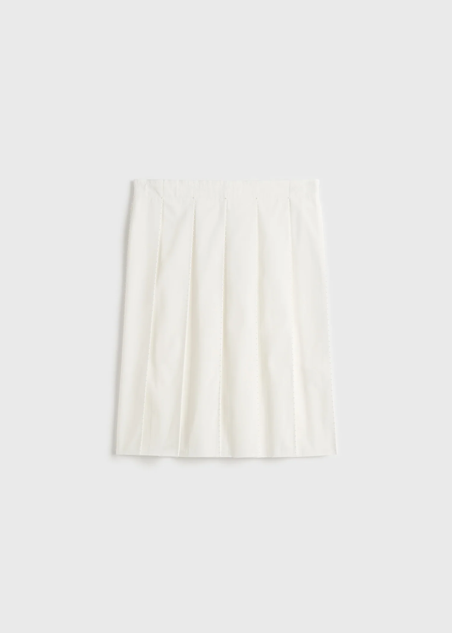 Beaded pleat skirt white - Image 5