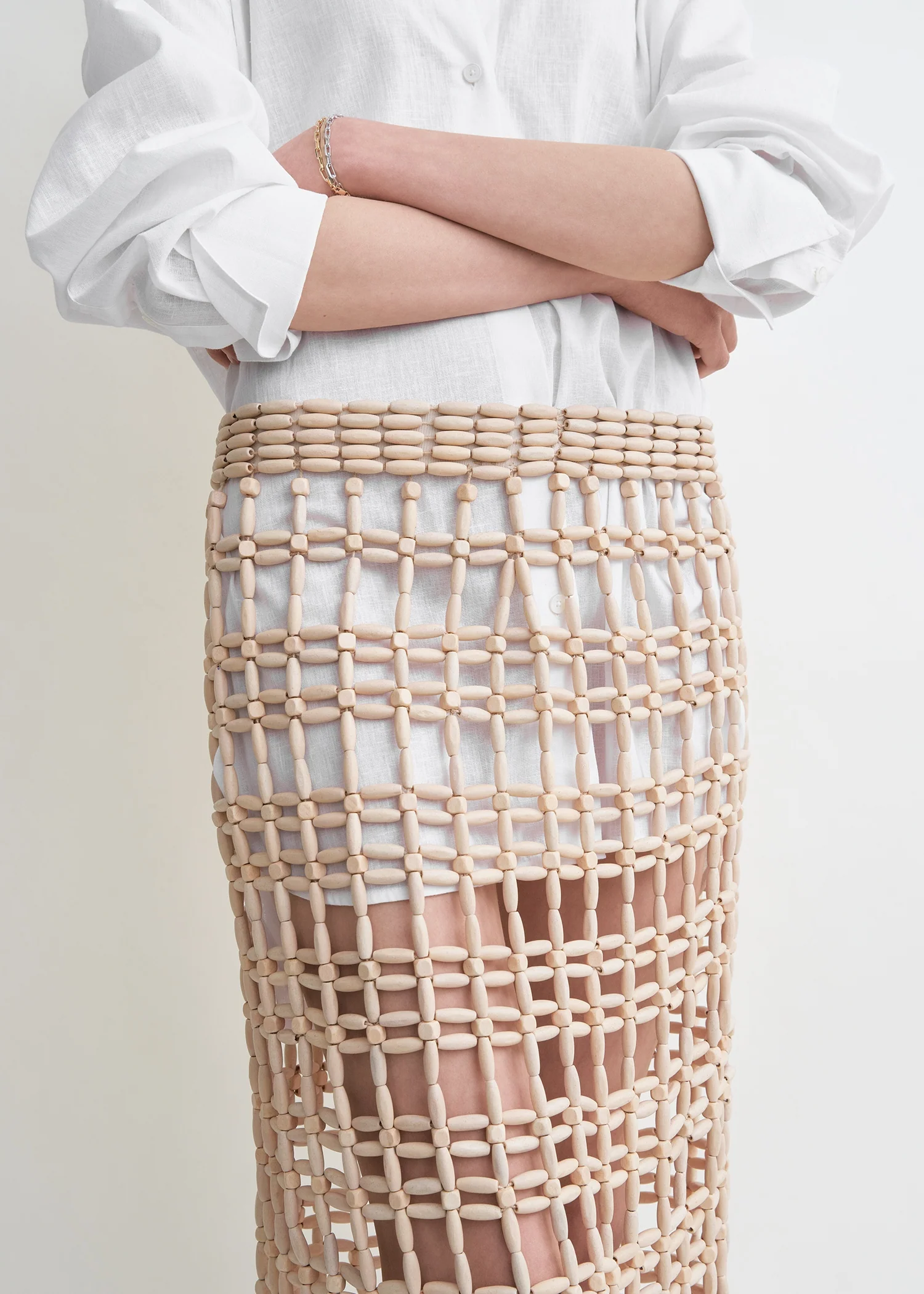 Beaded skirt vanilla - Image 4