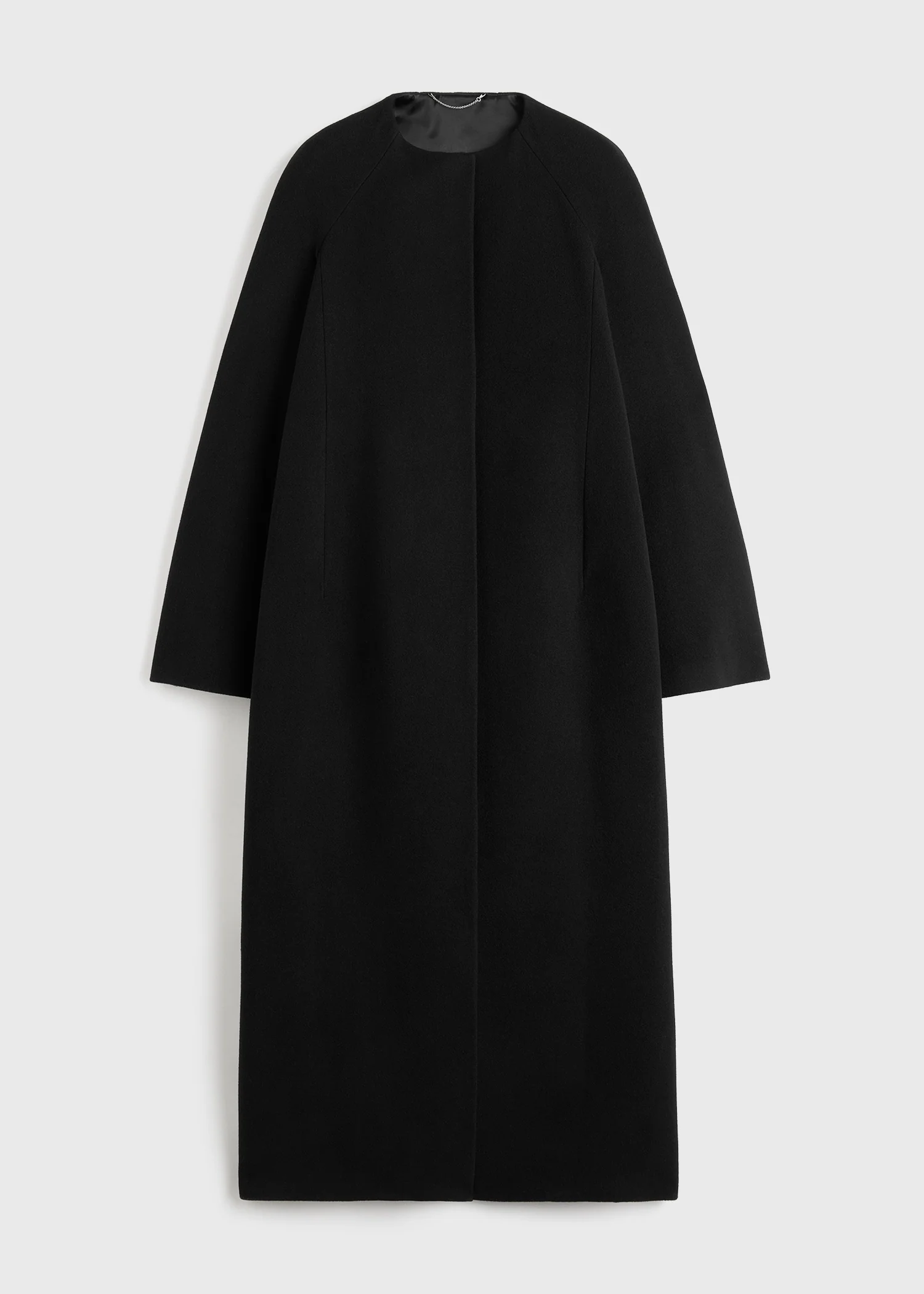 Bell-sleeve coat black - Image 6