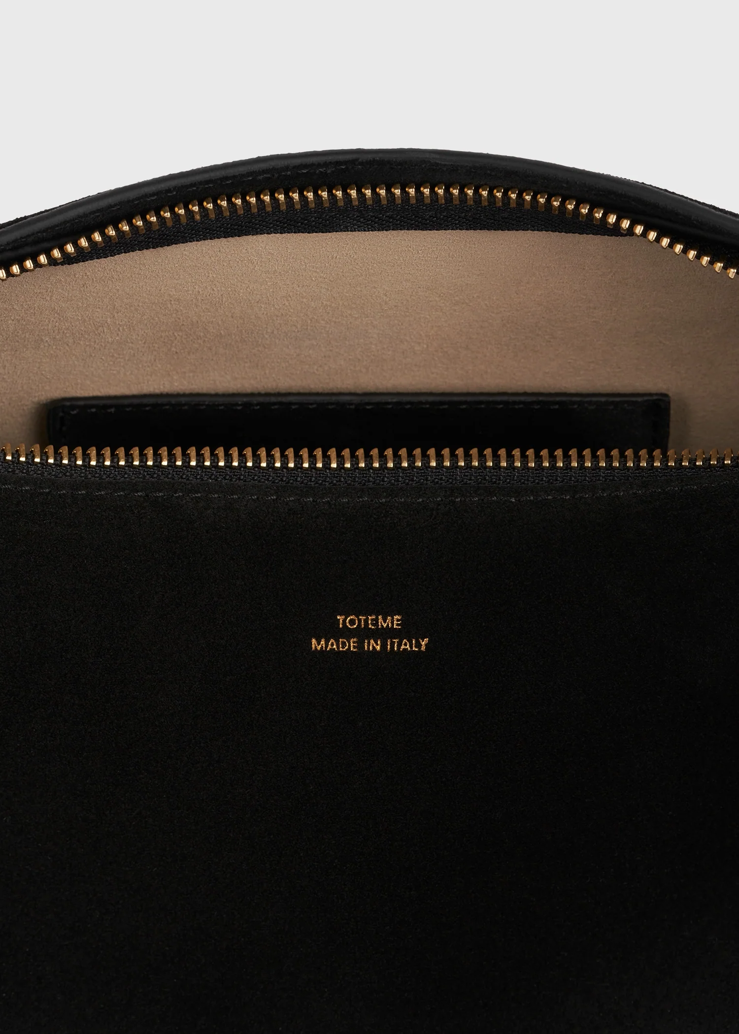 Belted suede clutch black - Image 8