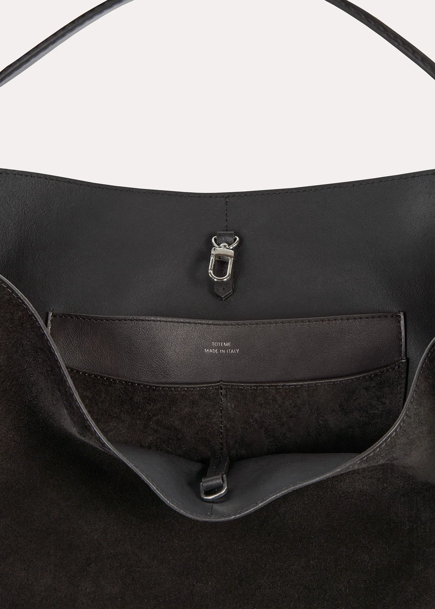 Belted suede tote espresso - Image 6