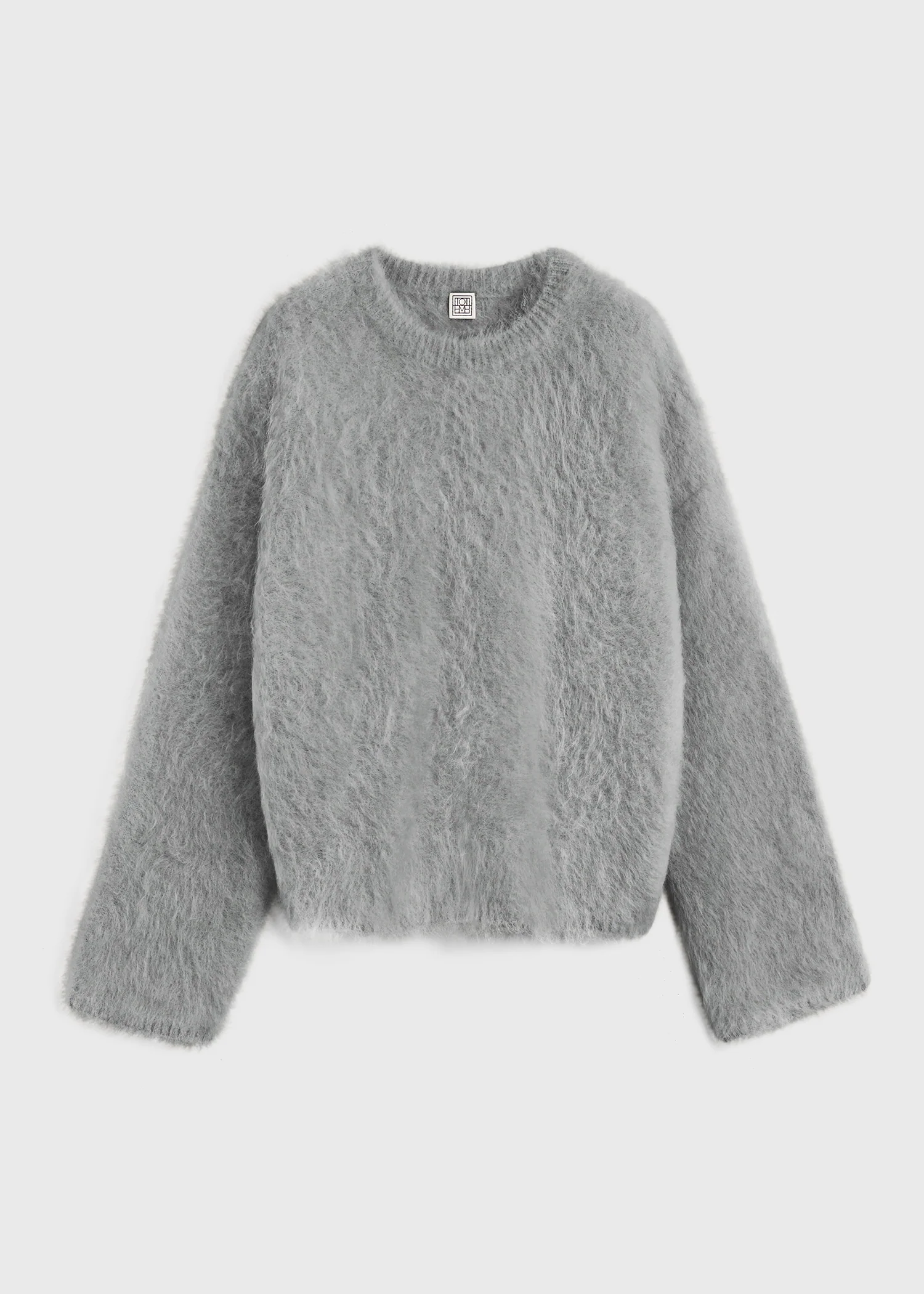 Boxy alpaca knit grey mélange - Image 5