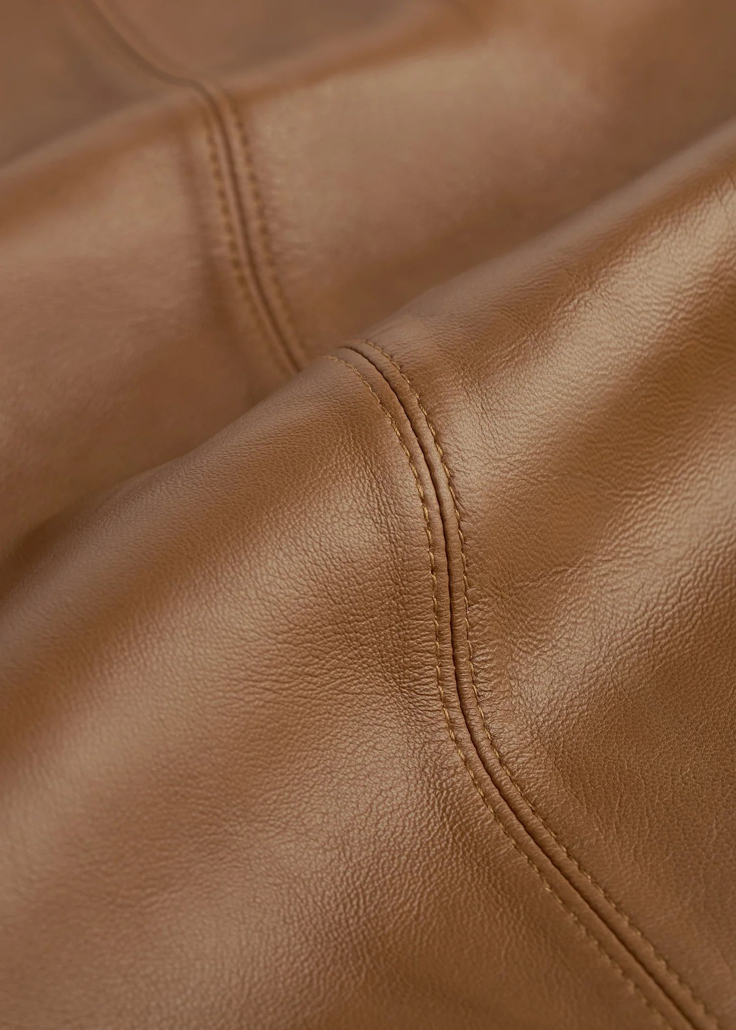 Big leather scarf copper - Image 6