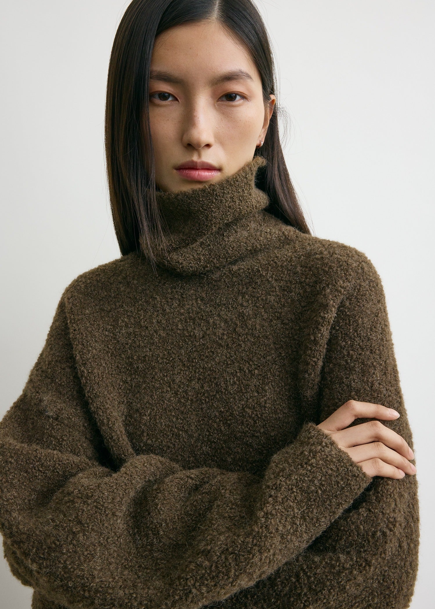 Bouclé turtleneck pepper - Image 4