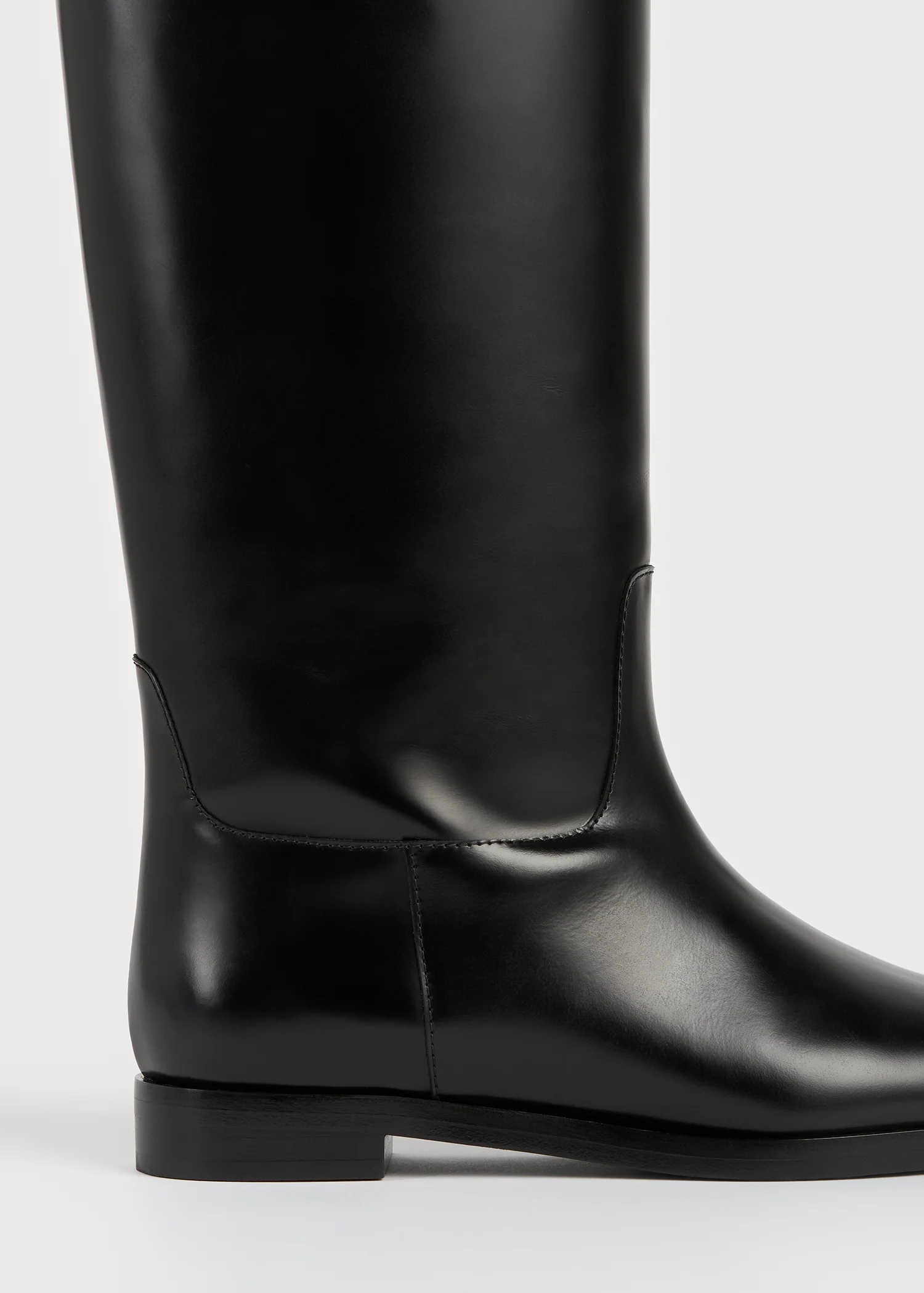 Box-leather riding boots black - Image 5