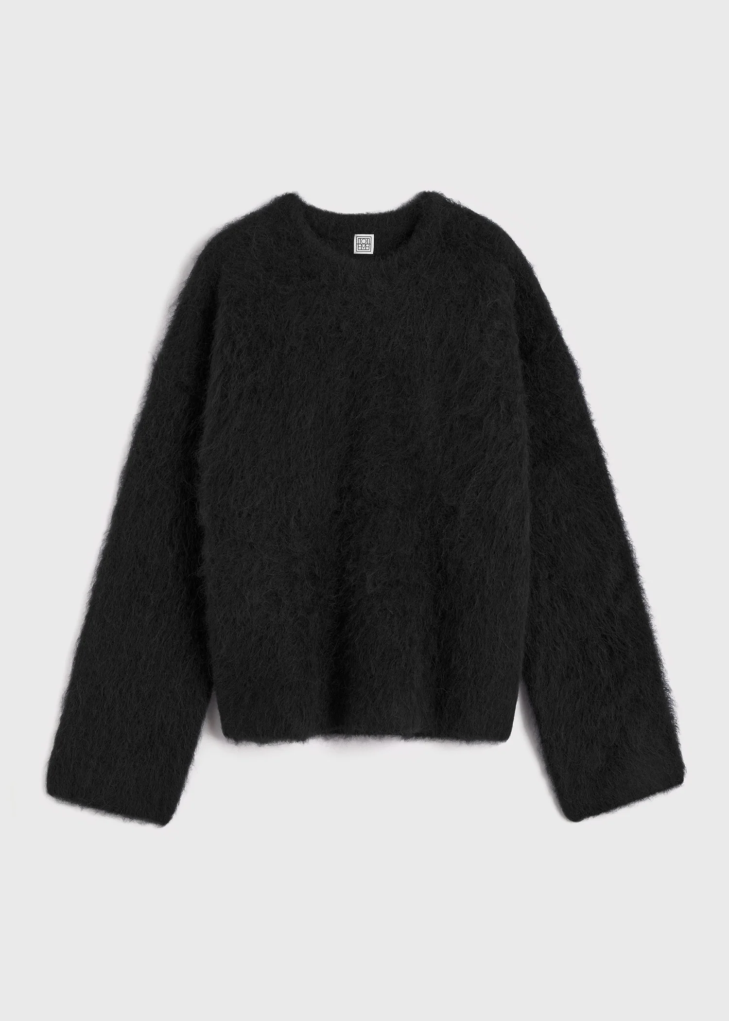 Boxy alpaca knit black - Image 5
