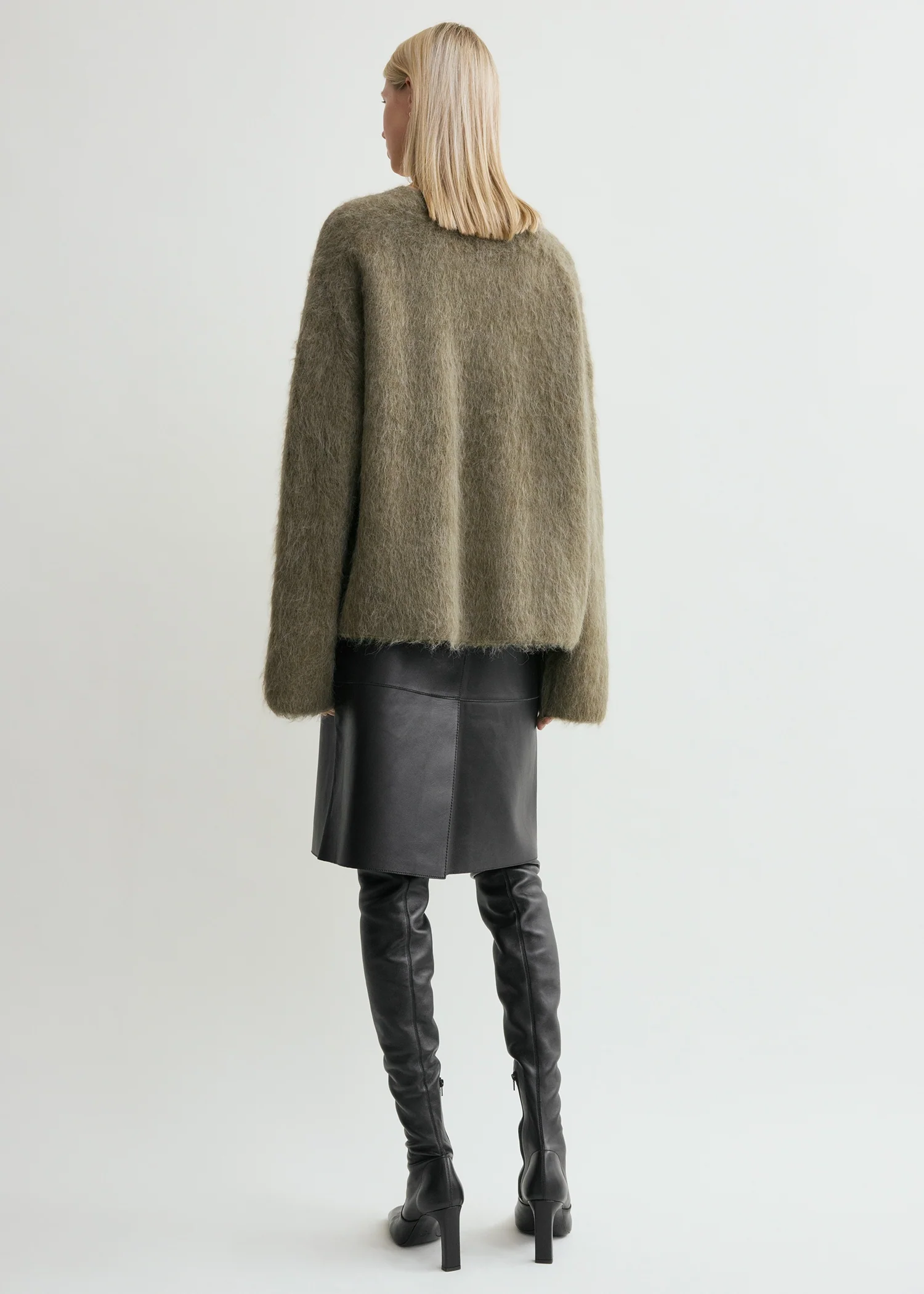 Boxy alpaca knit marsh - Image 3