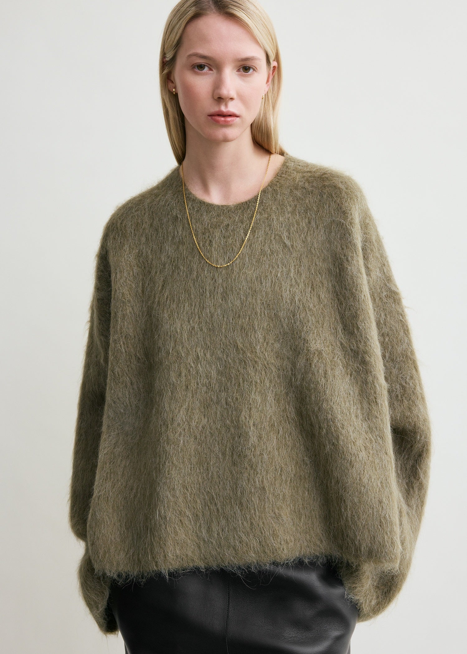 Boxy alpaca knit marsh - Image 4