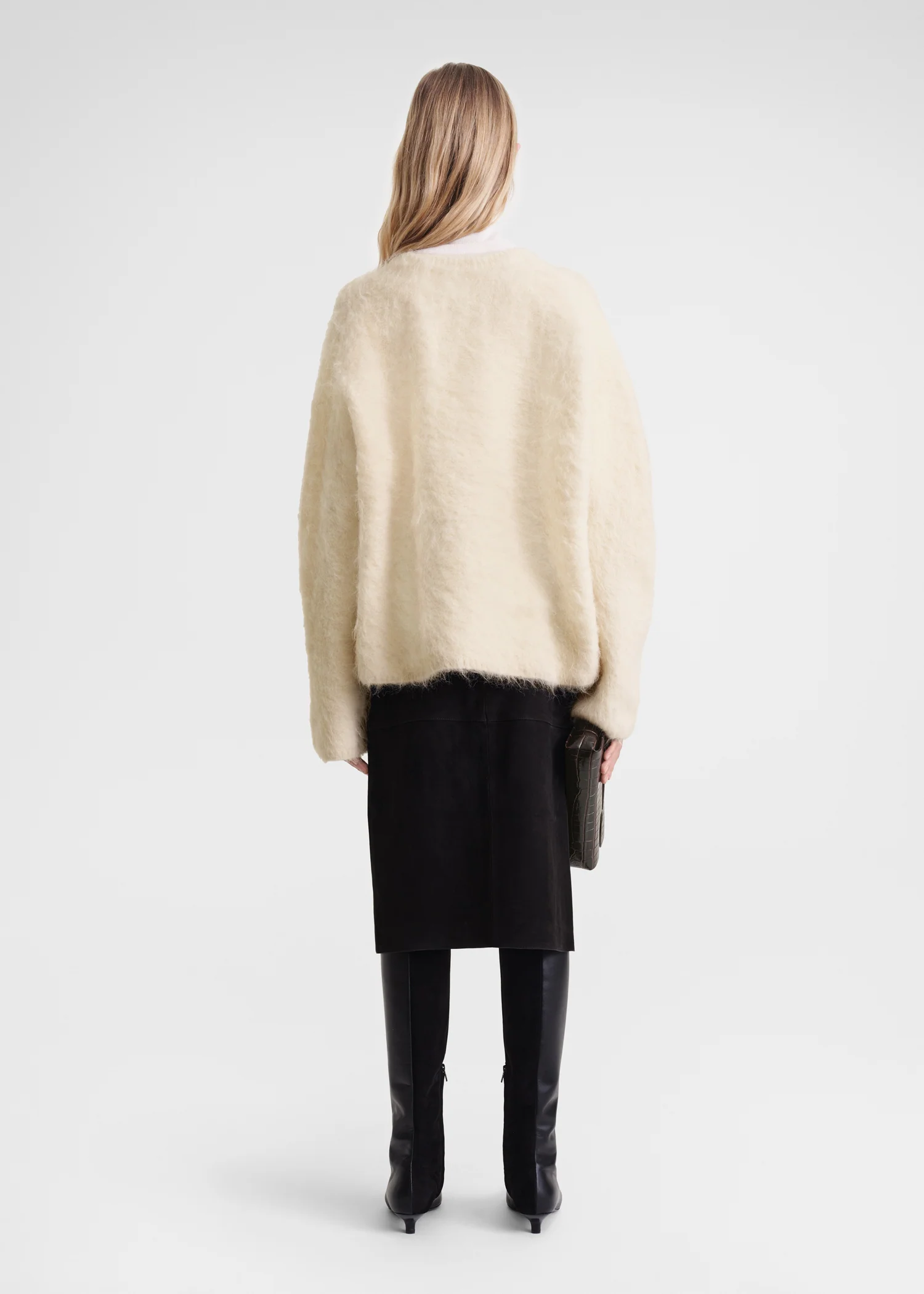 Boxy alpaca knit stone - Image 3