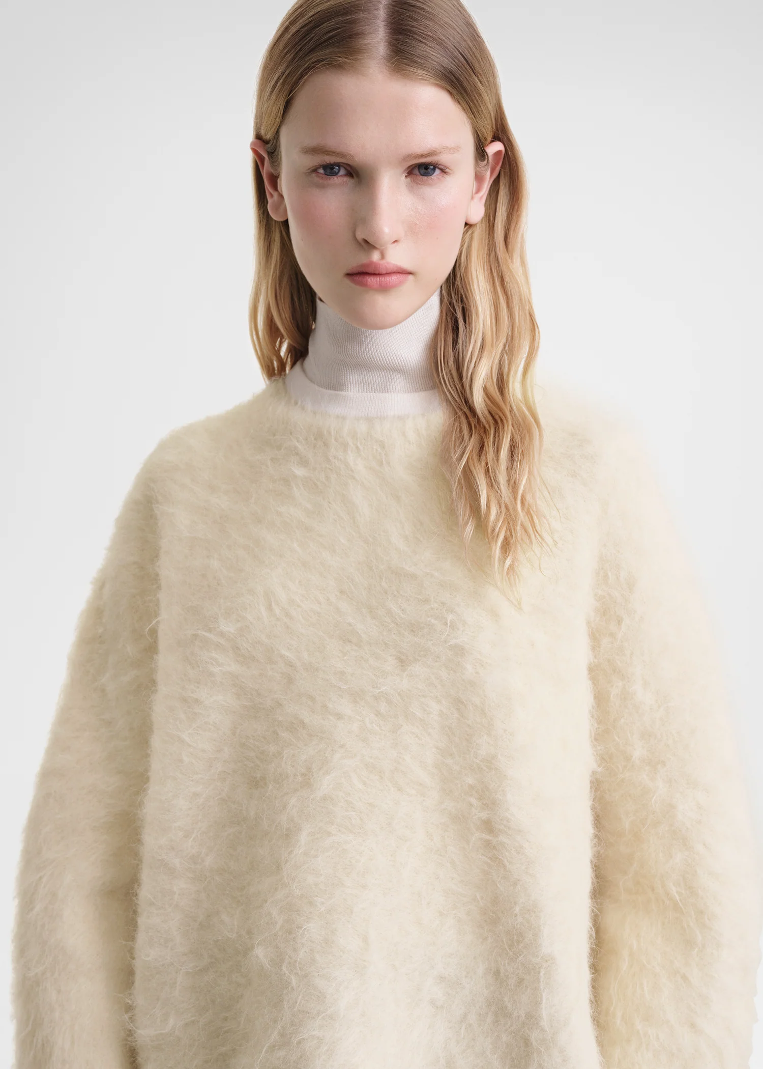 Boxy alpaca knit stone - Image 4
