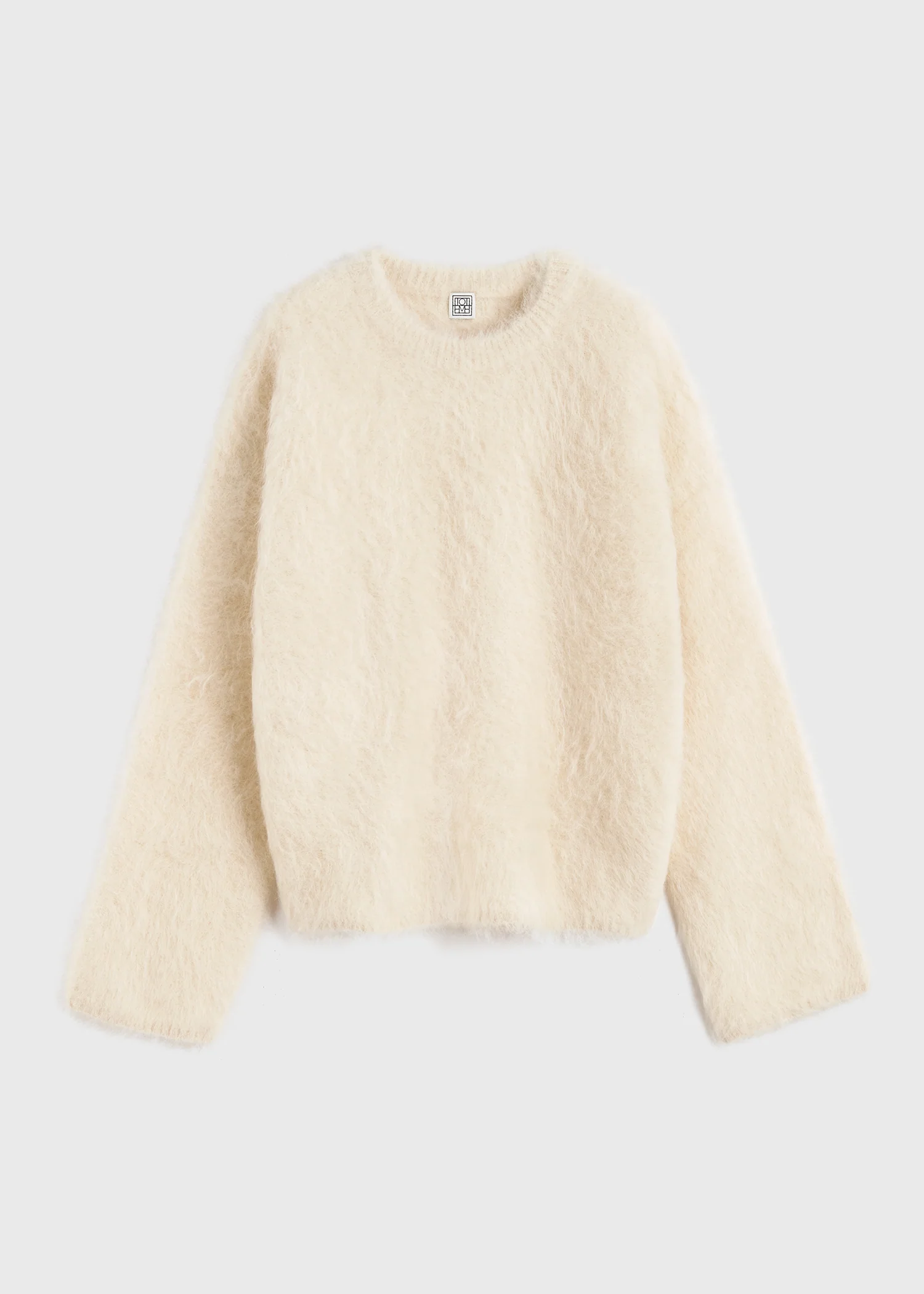 Boxy alpaca knit stone - Image 5
