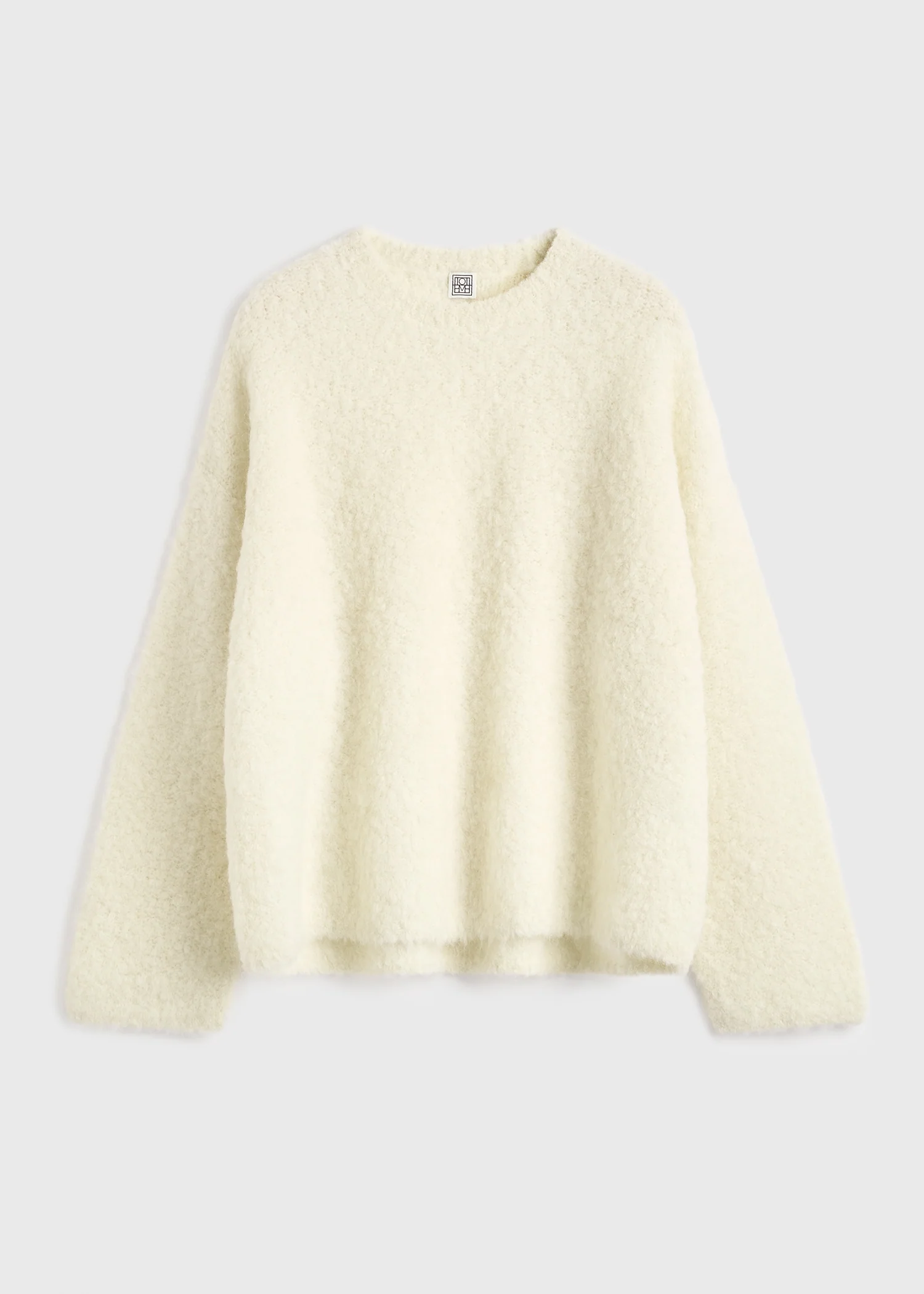 Boxy bouclé knit milk - Image 5