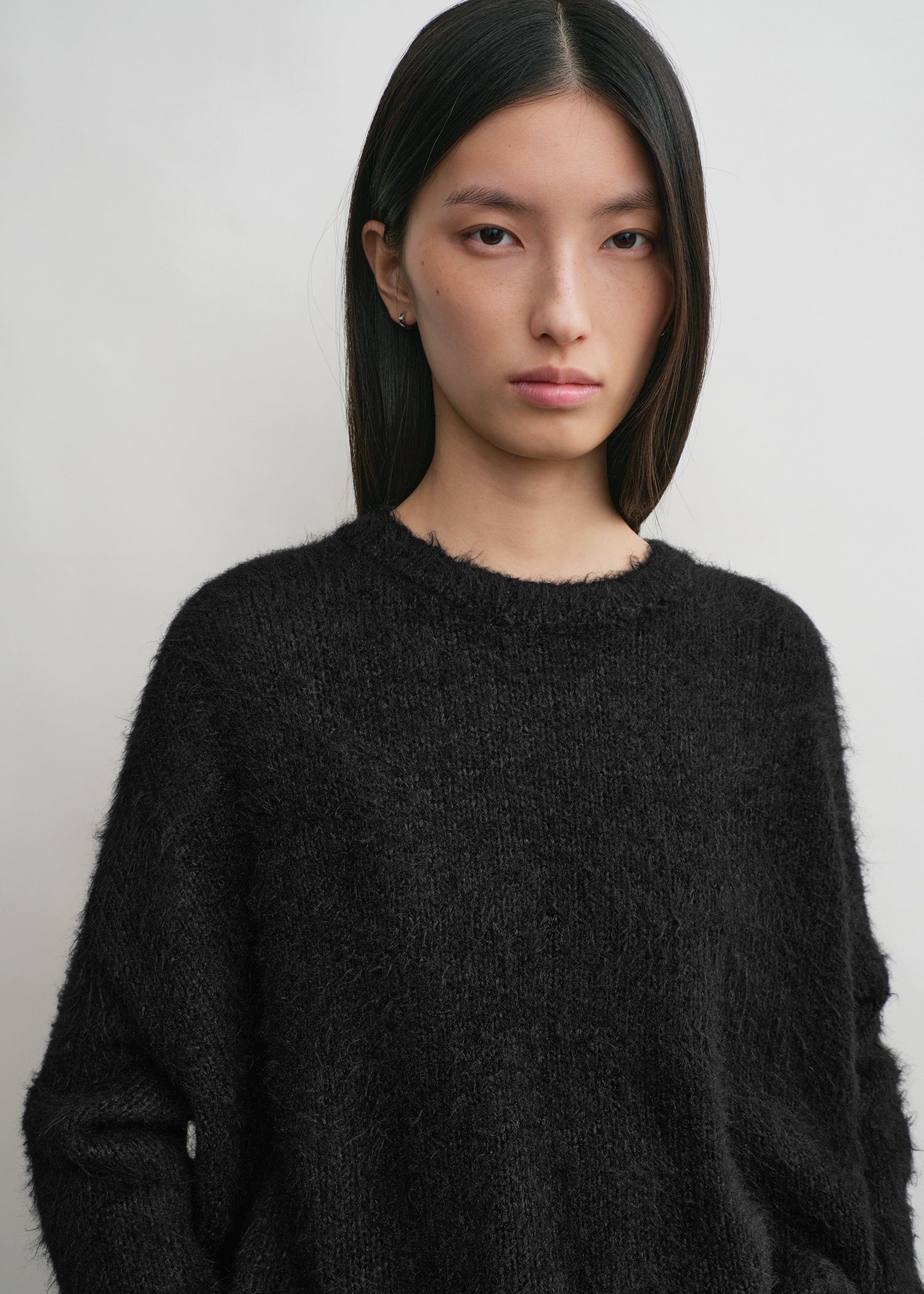 Boxy silk knit black - Image 4