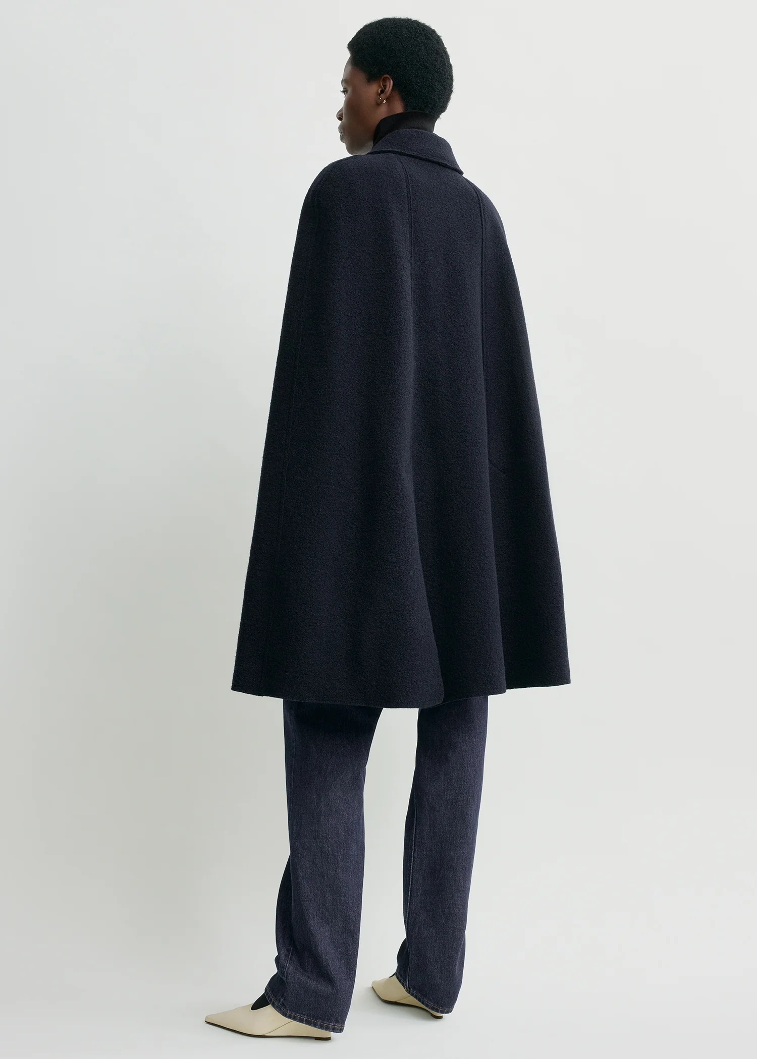 Cape coat navy petite - Image 3