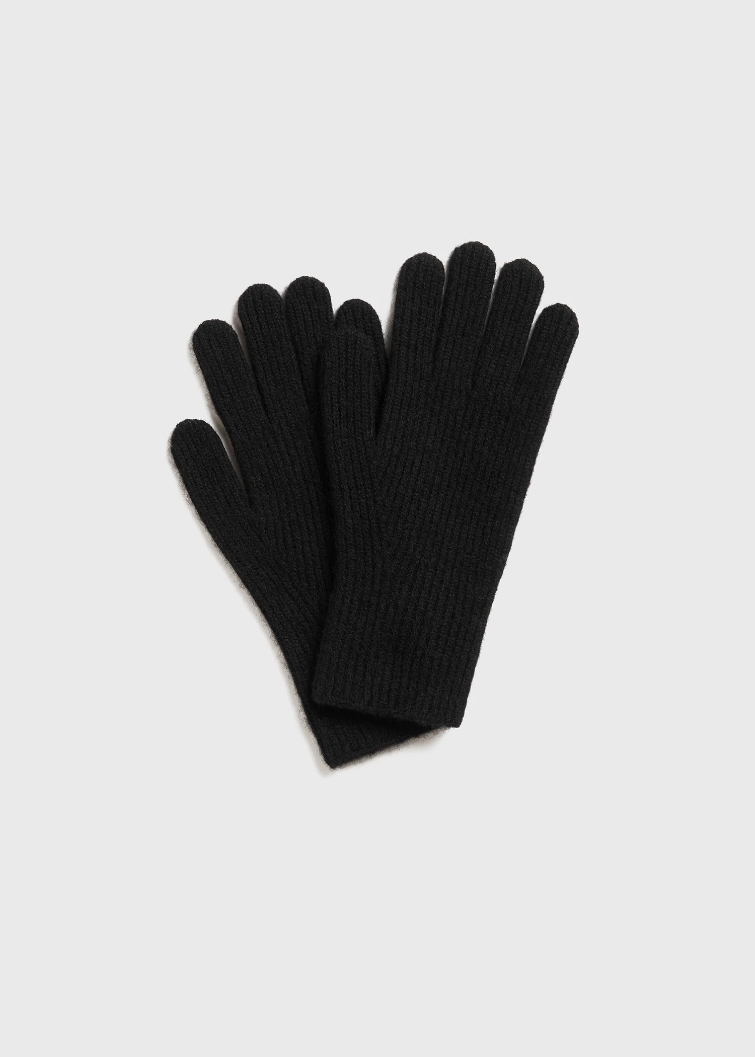 Cashmere gloves black - Image 3