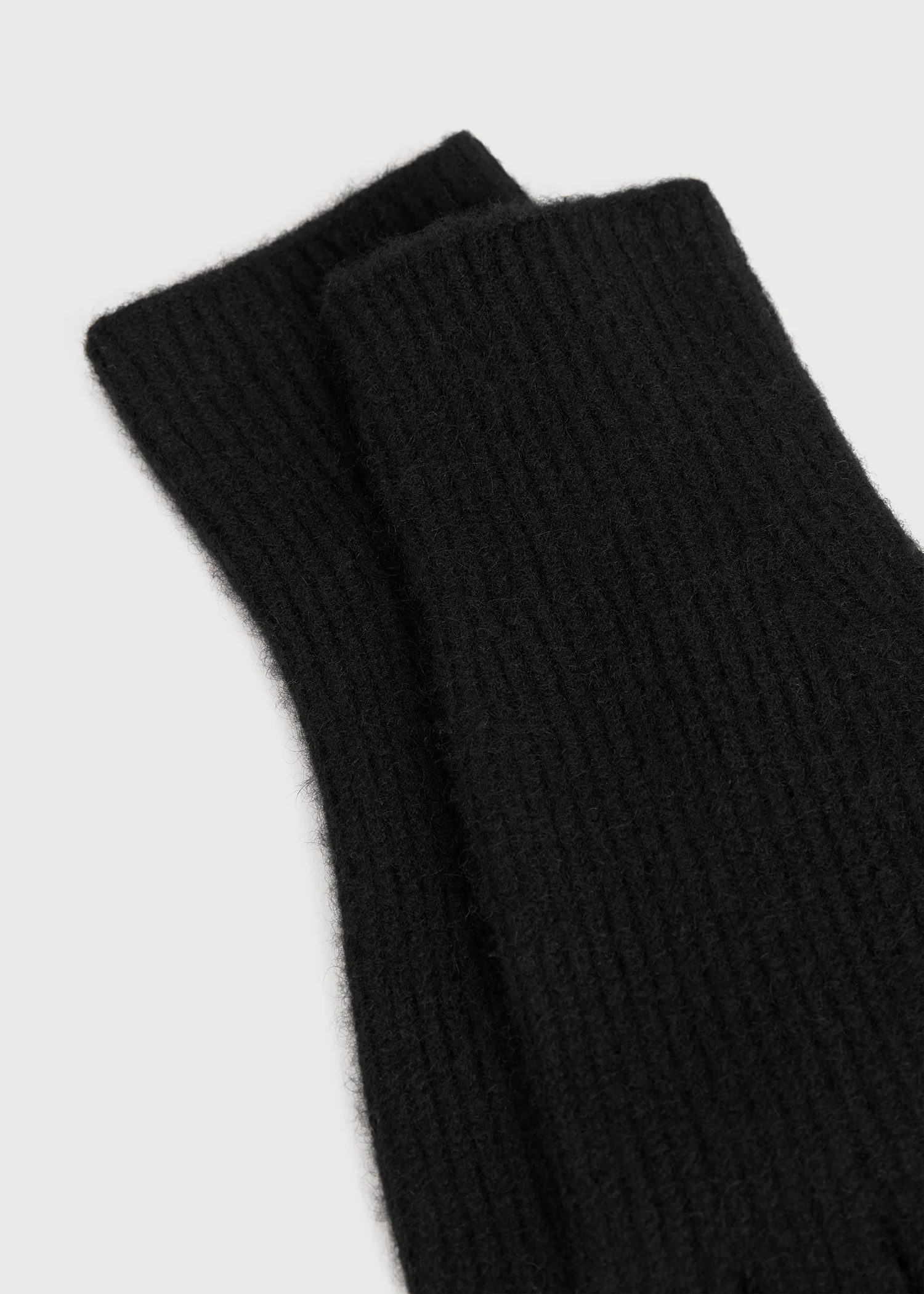 Cashmere gloves black - Image 4