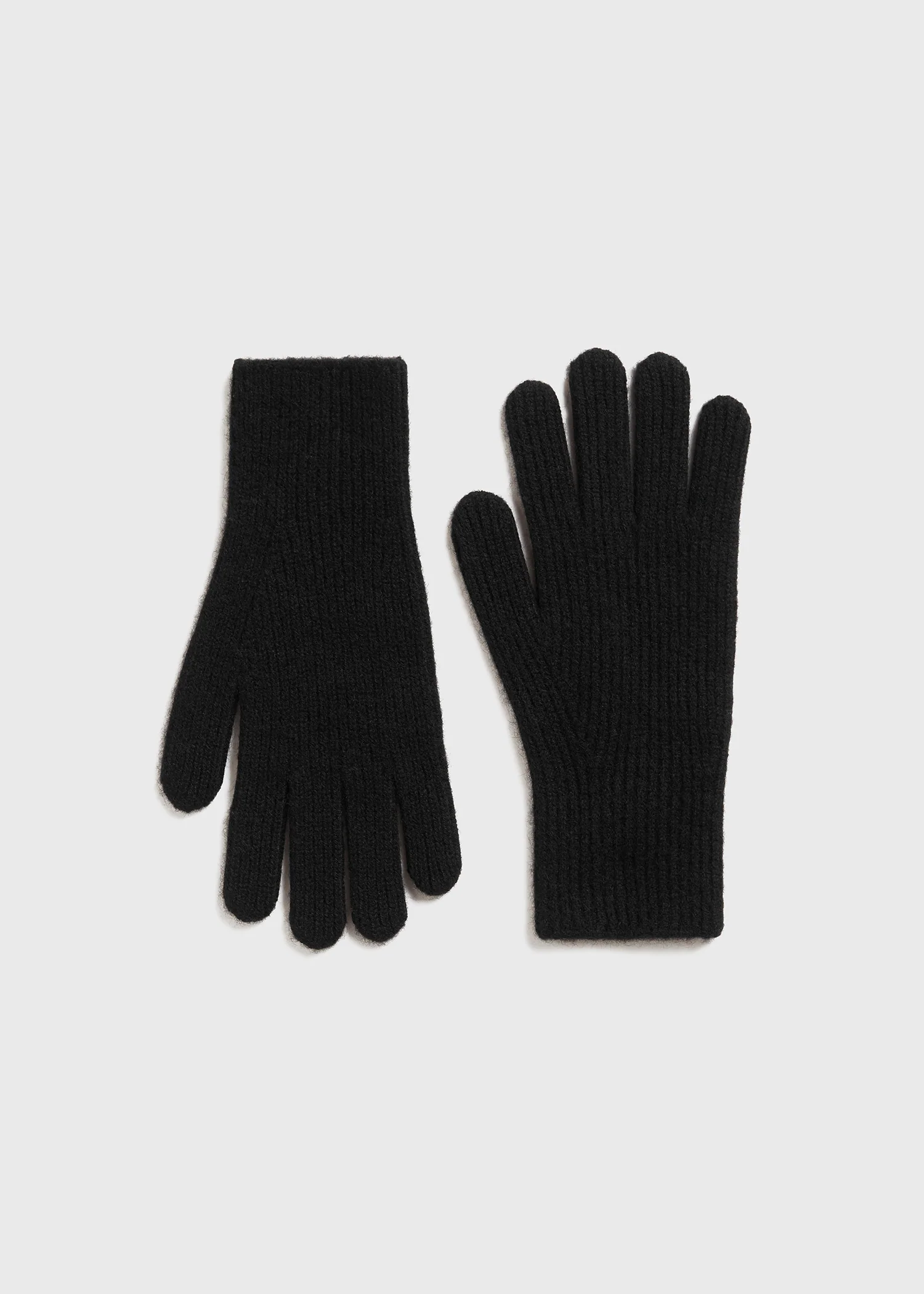 Cashmere gloves black - Image 5