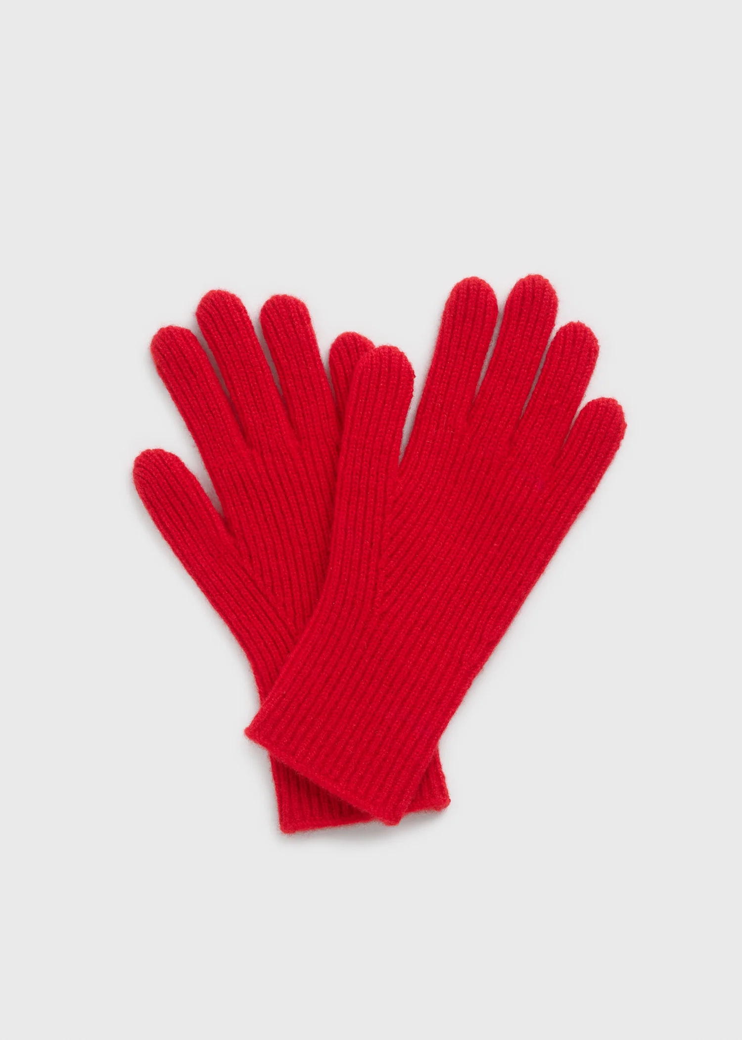 Cashmere gloves poppy - Image 4