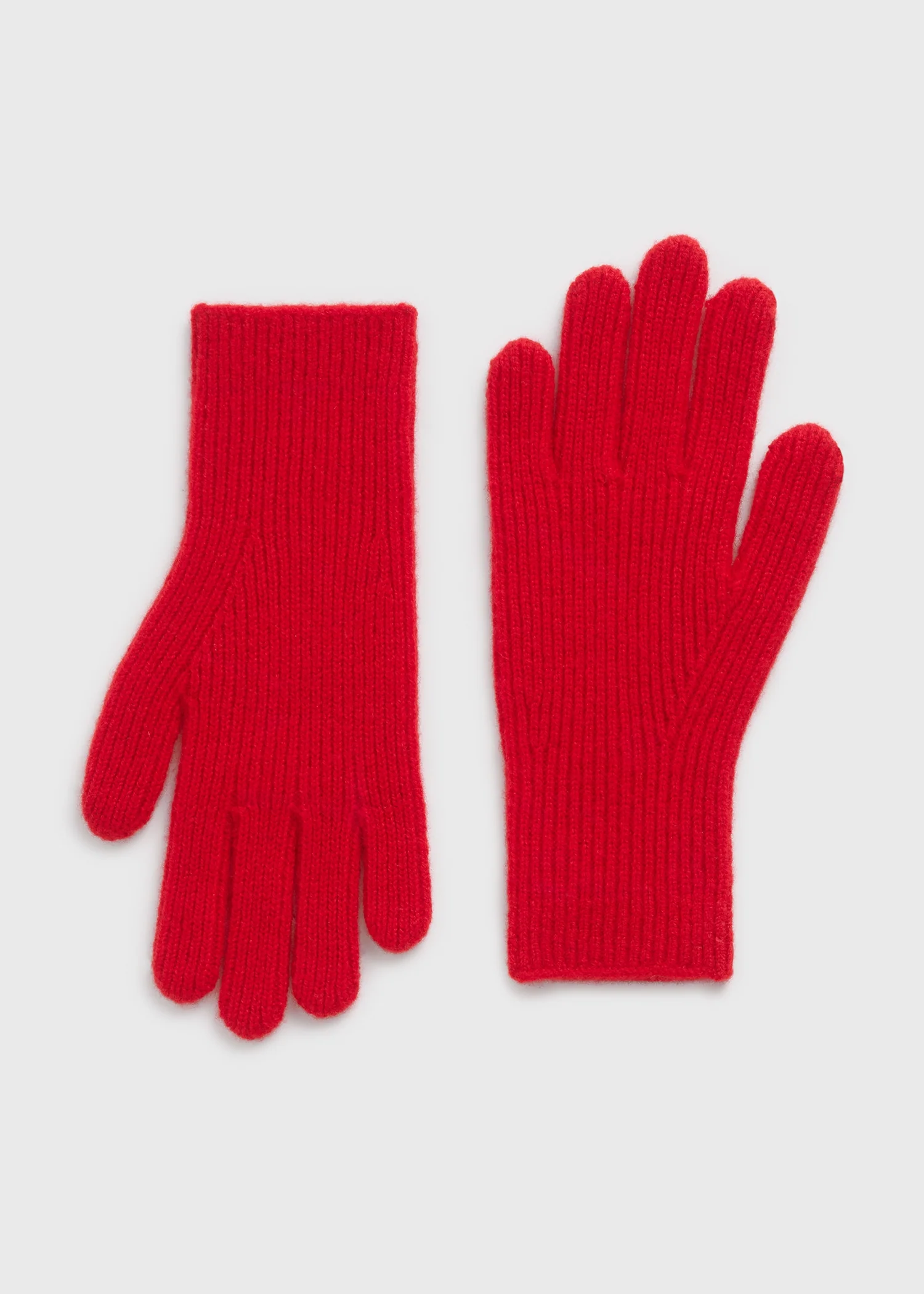 Cashmere gloves poppy - Image 5