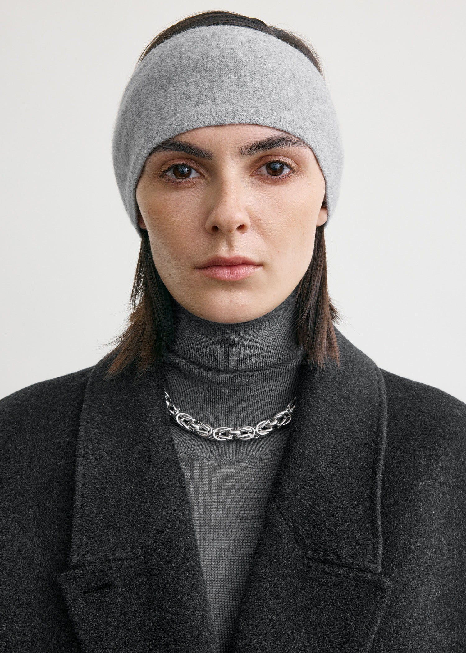Cashmere headband grey - Image 2