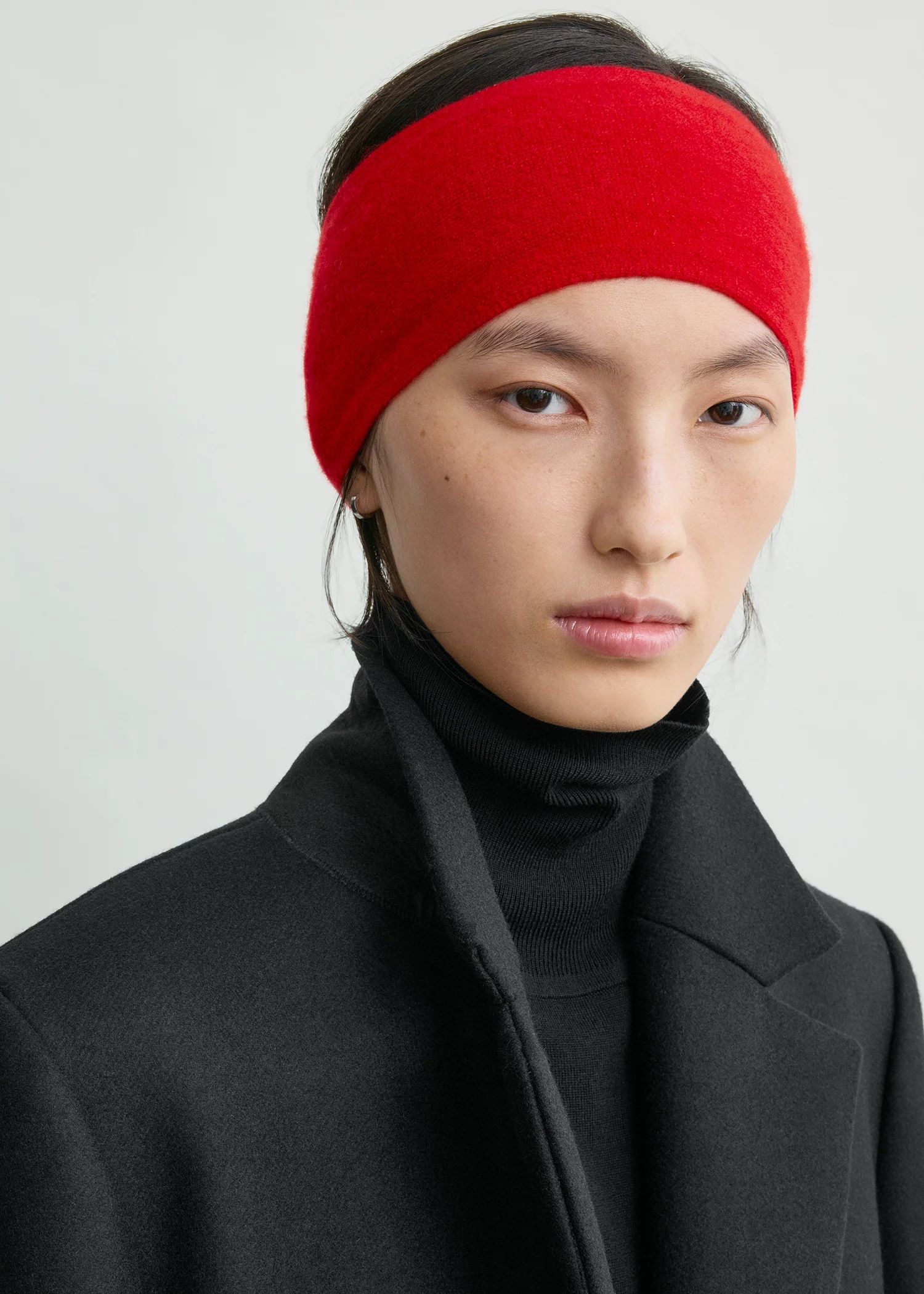 Cashmere headband poppy - Image 3
