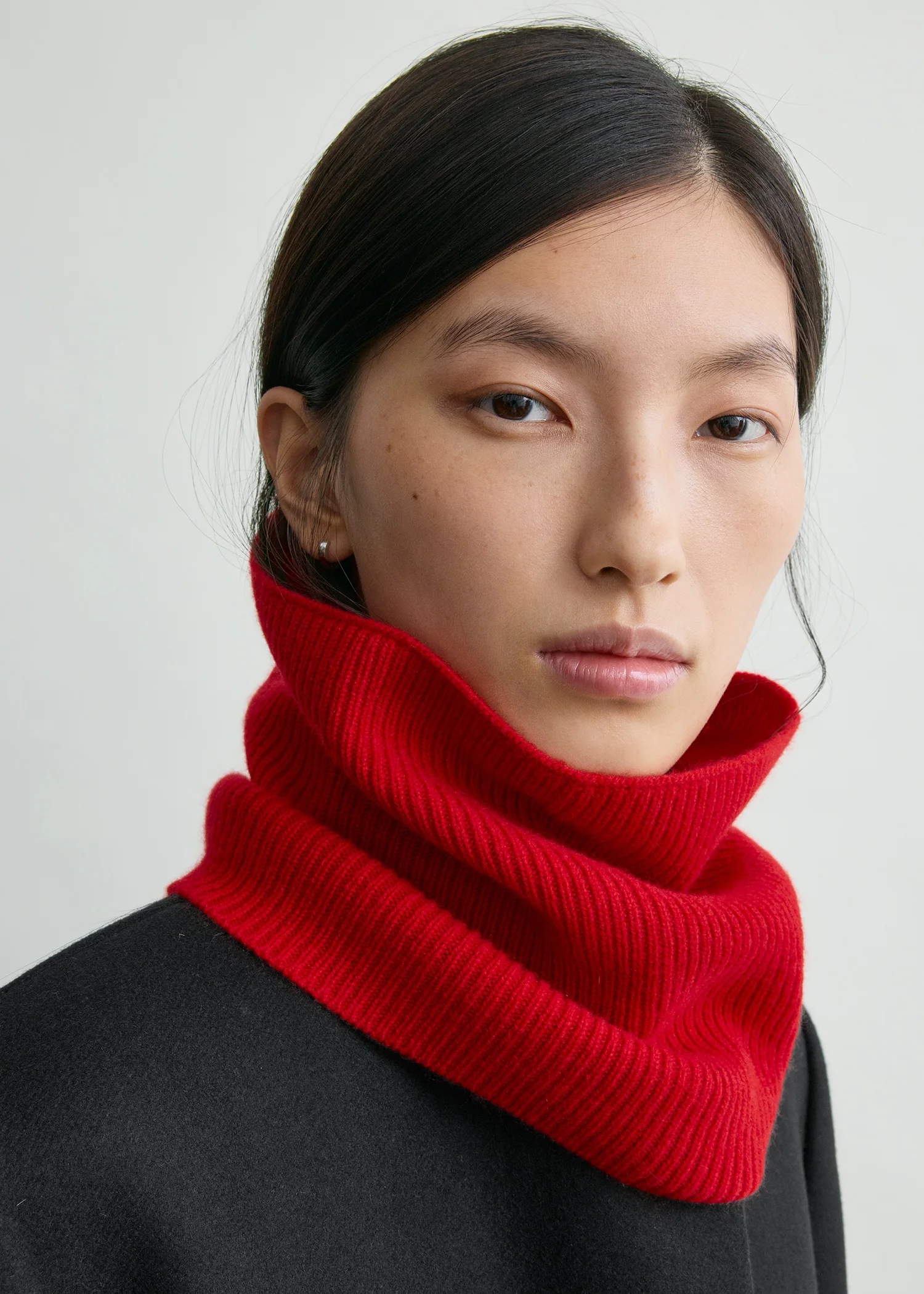 Cashmere neck warmer poppy - Image 3