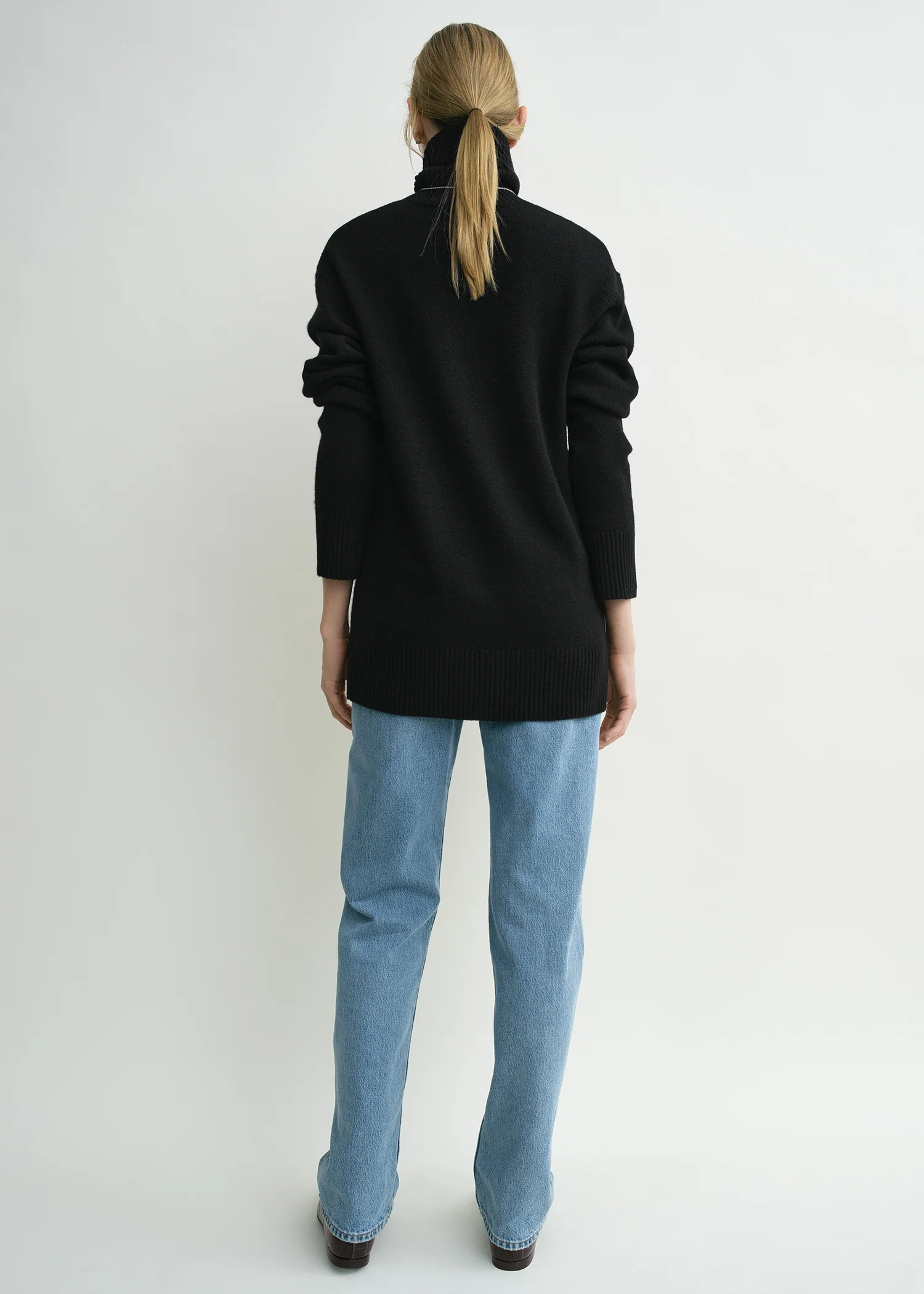 Cashmere turtleneck black - Image 3