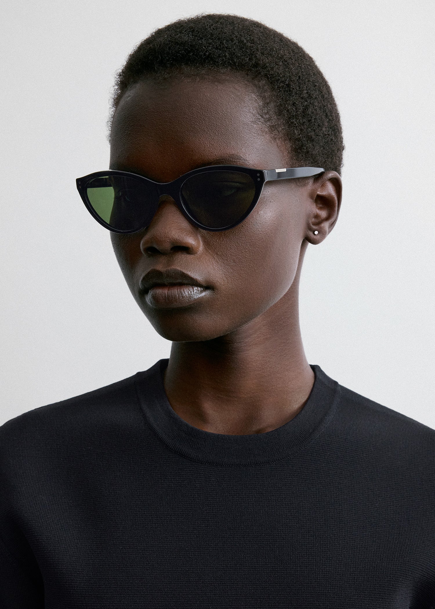 Cateye sunglasses black - Image 2