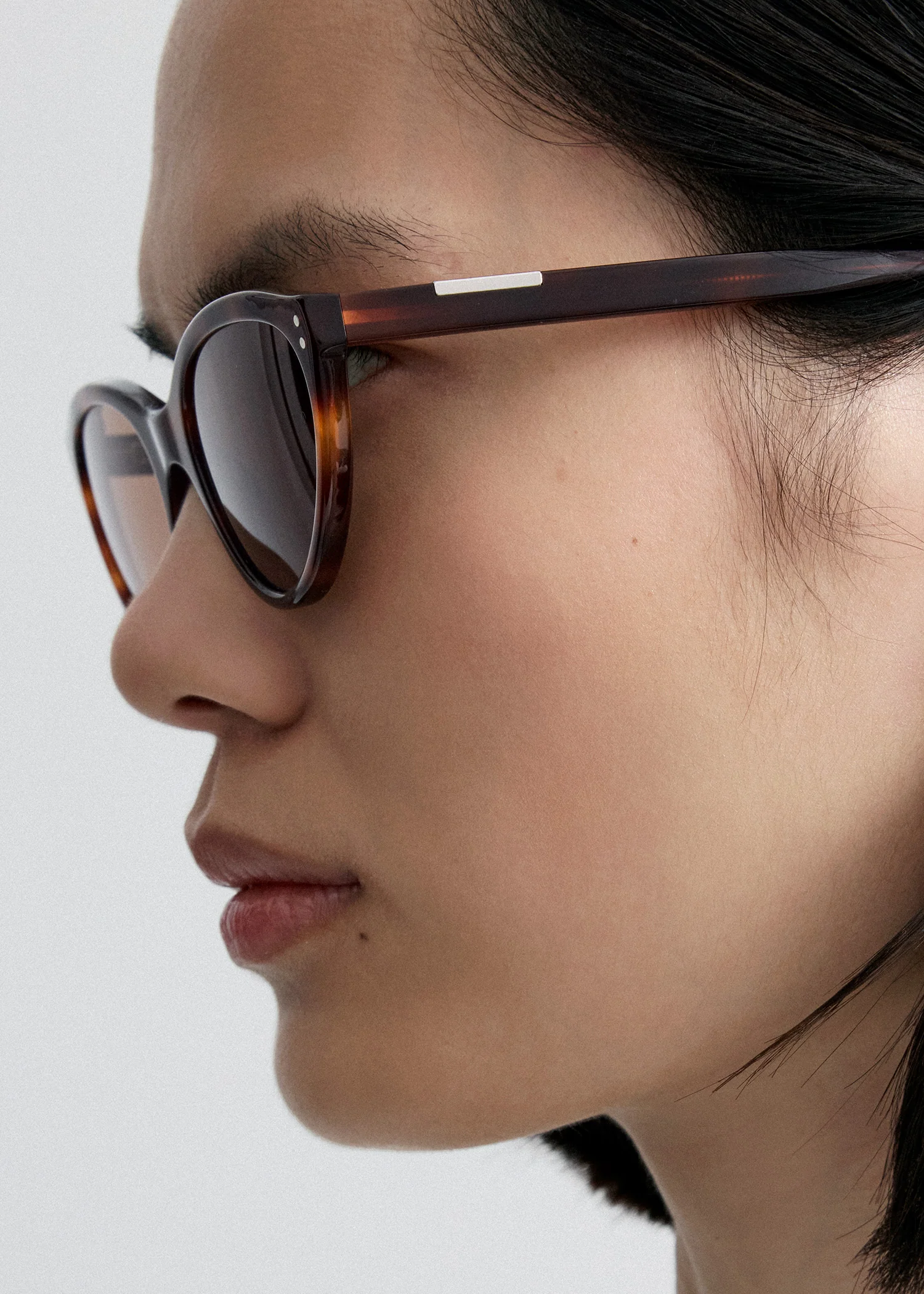 Cateye sunglasses dark havana - Image 3