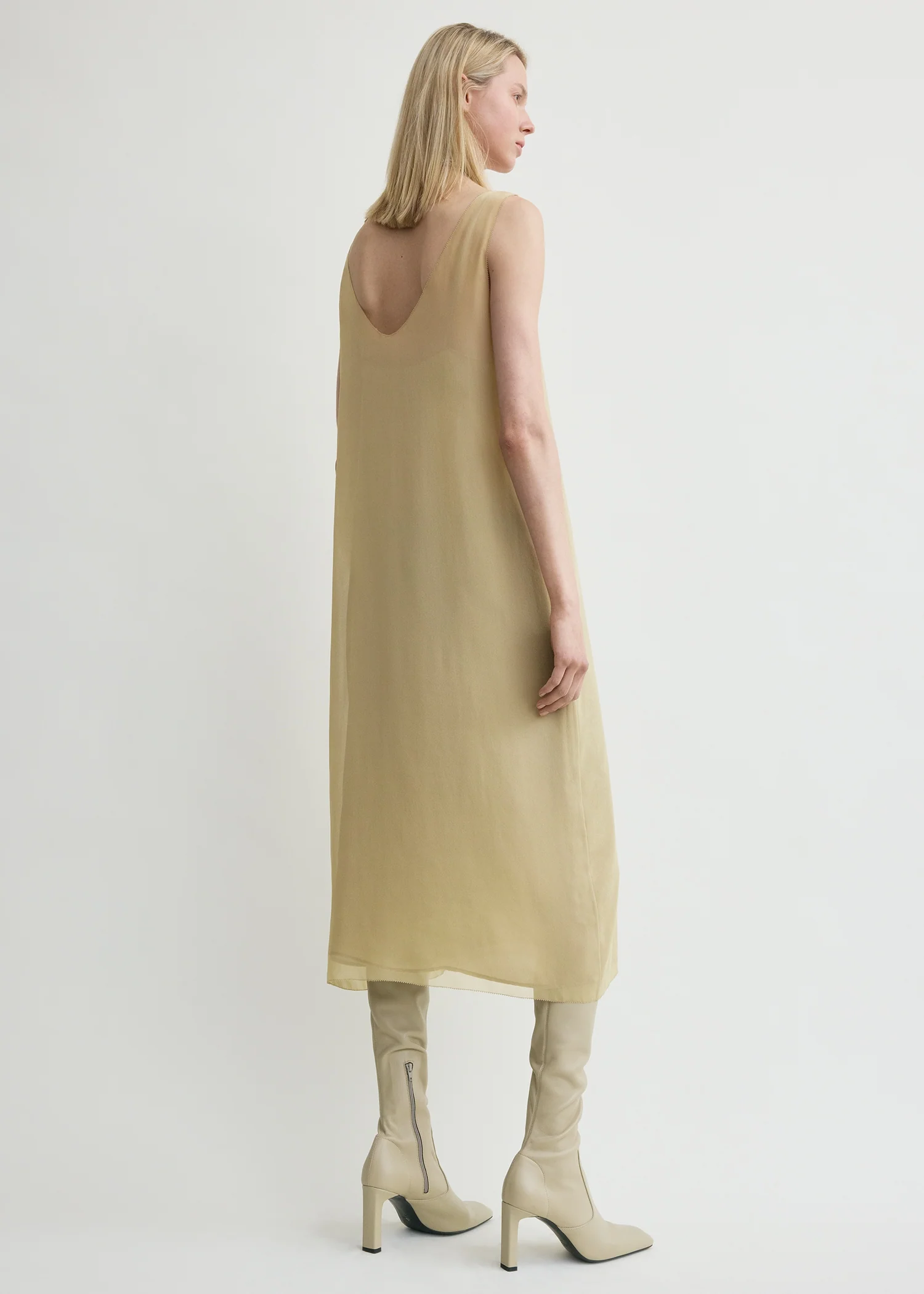 Chiffon slip dress rye - Image 3