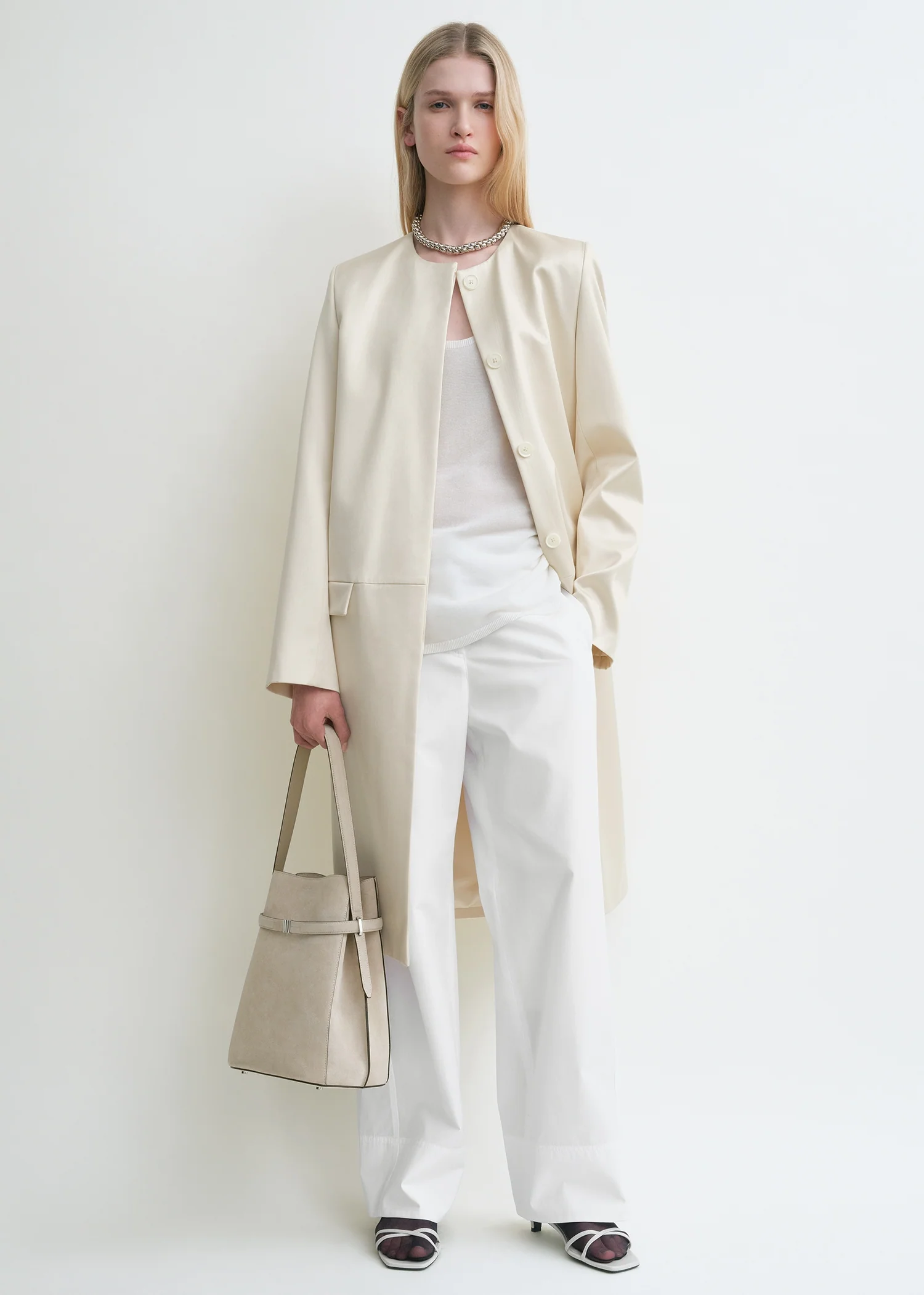 Chintz coat ecru