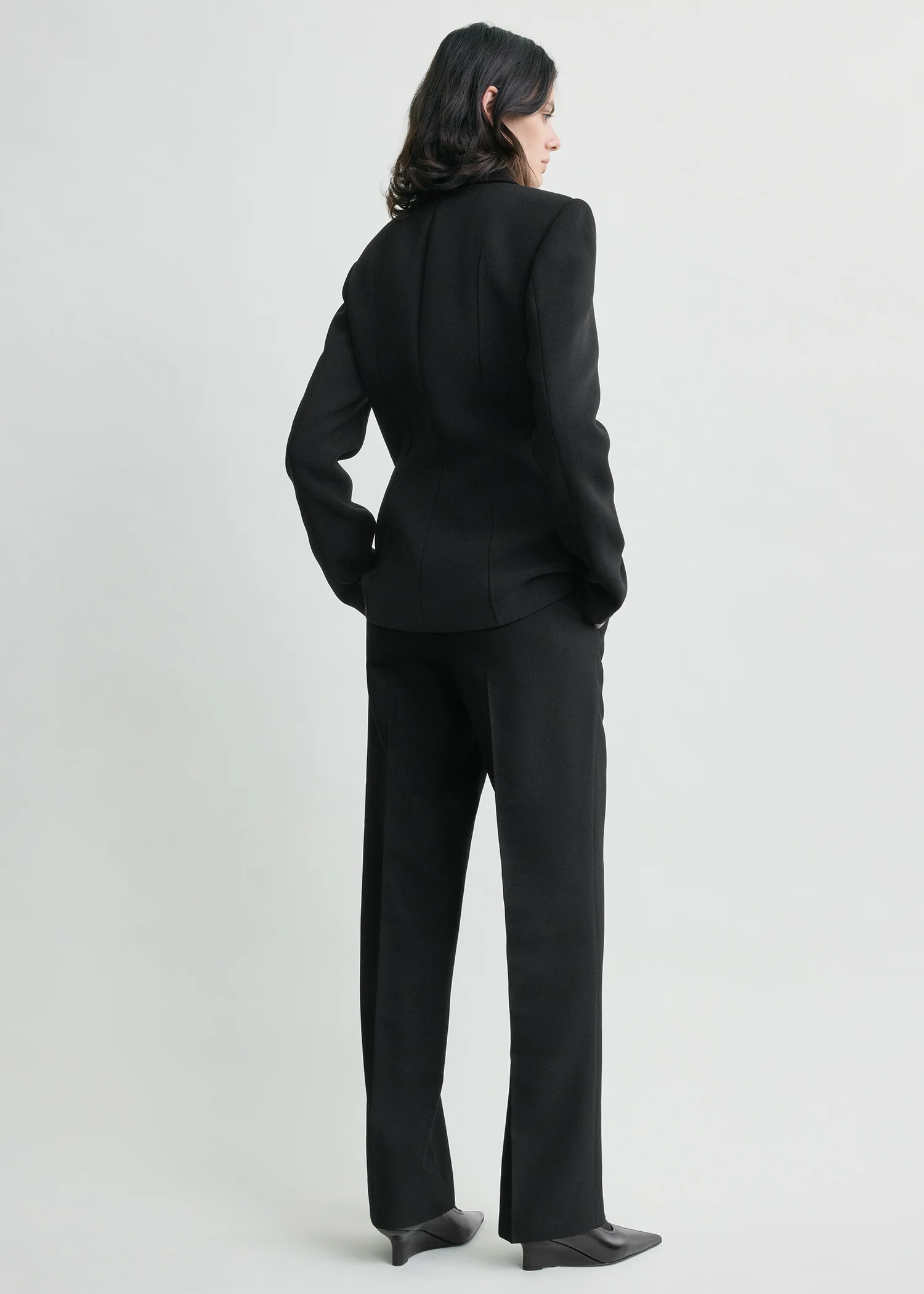 Cinched pocket jacket black - Image 3