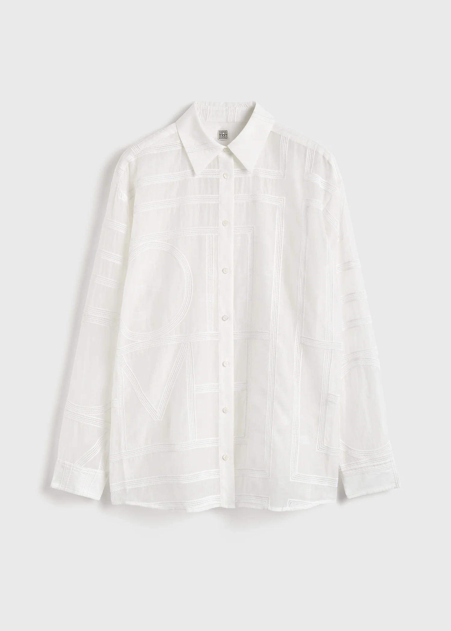 Classic crochet shirt white - Image 7