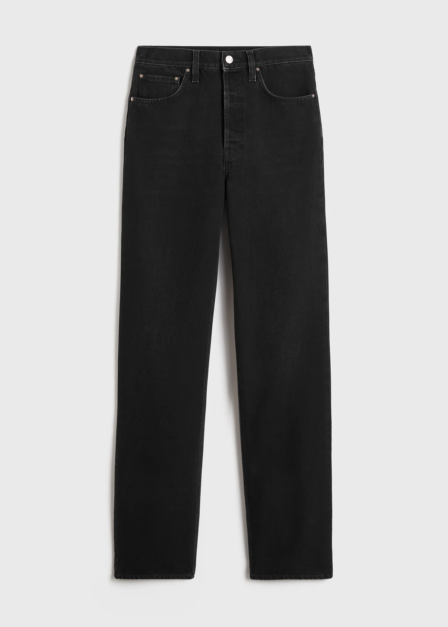 Classic cut denim full length faded black - Image 6