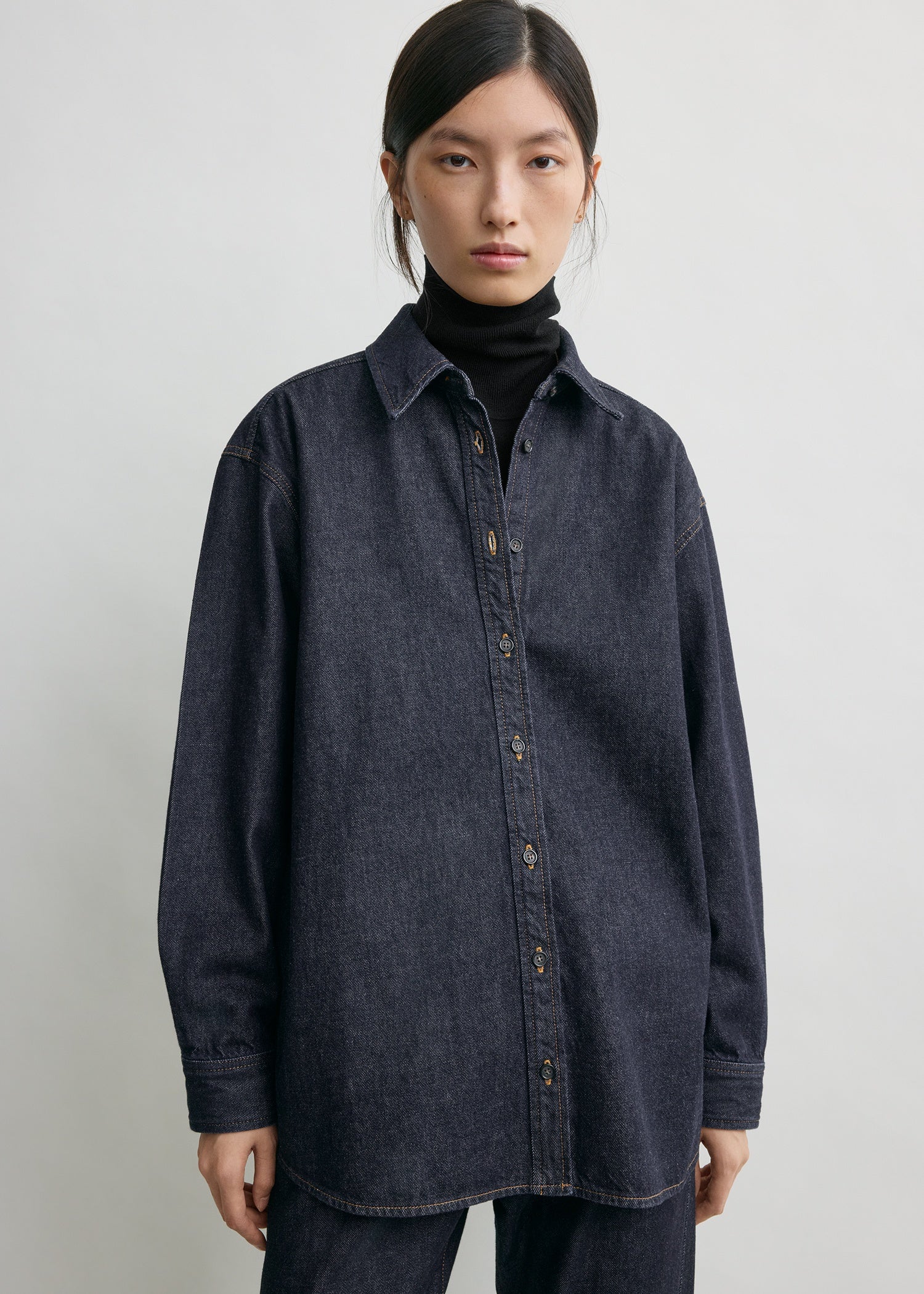 Classic denim shirt soft raw - Image 4