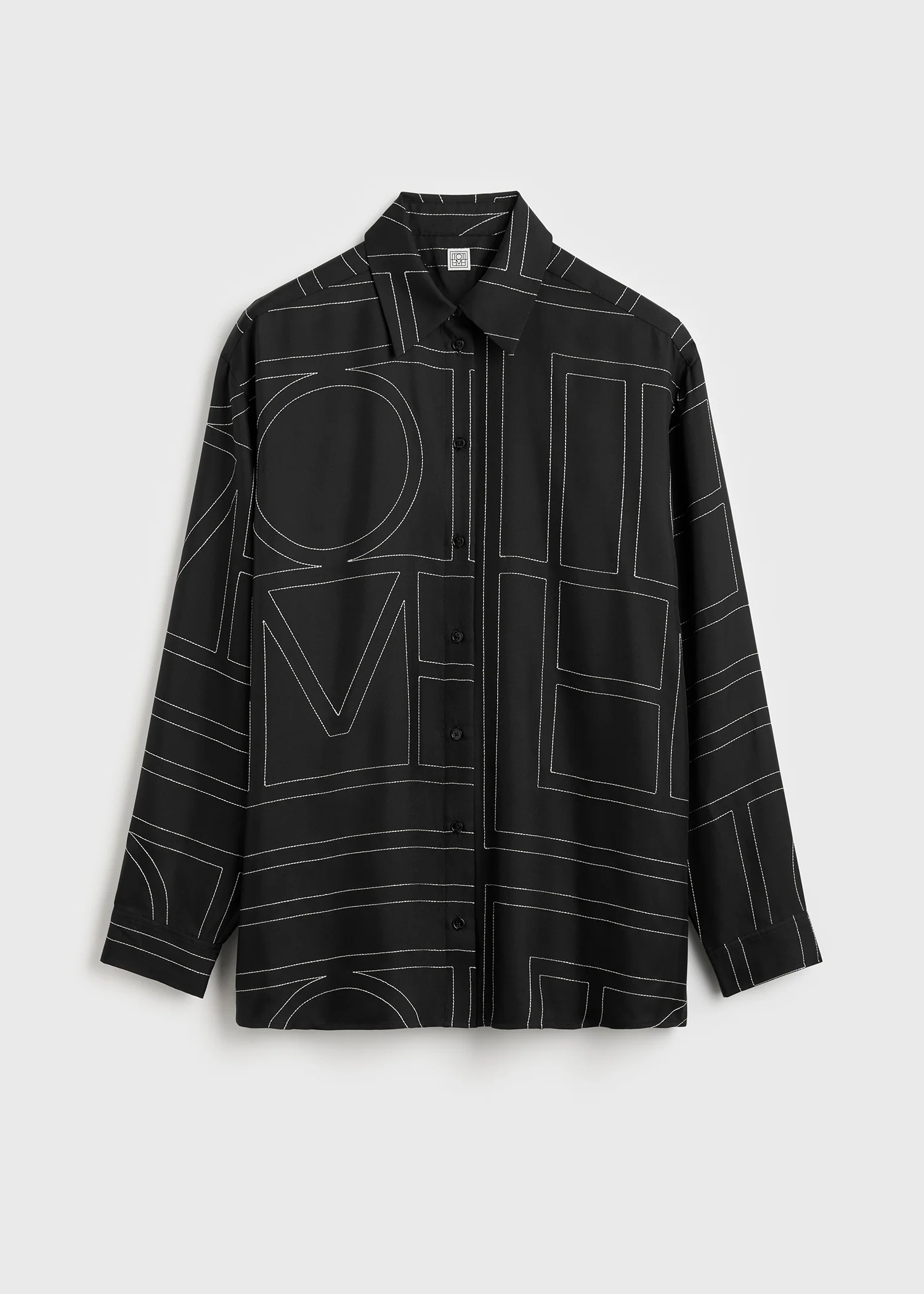 Classic embroidered shirt black - Image 5