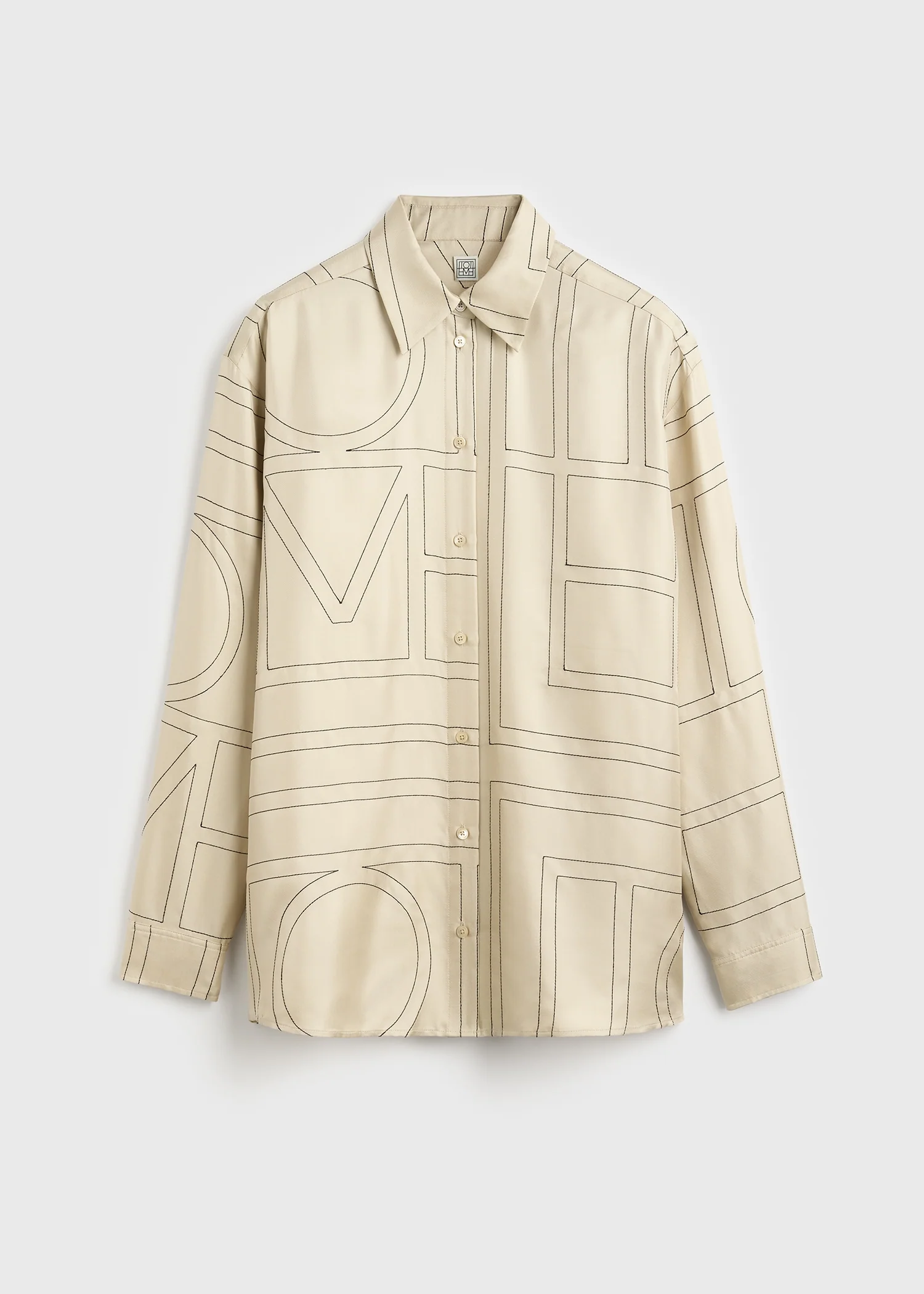 Classic embroidered shirt ivory - Image 5