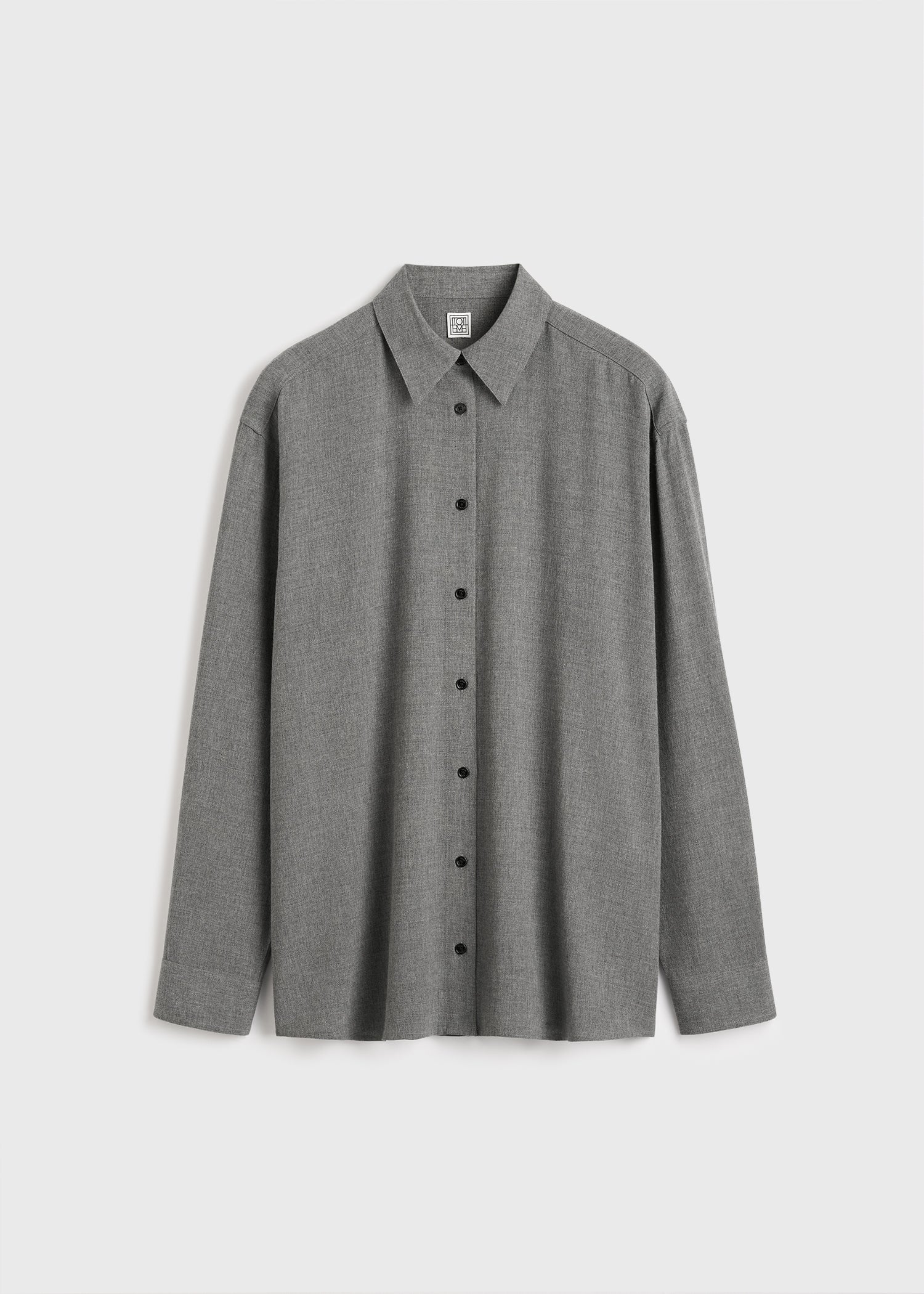 Classic fluid shirt mid grey - Image 5
