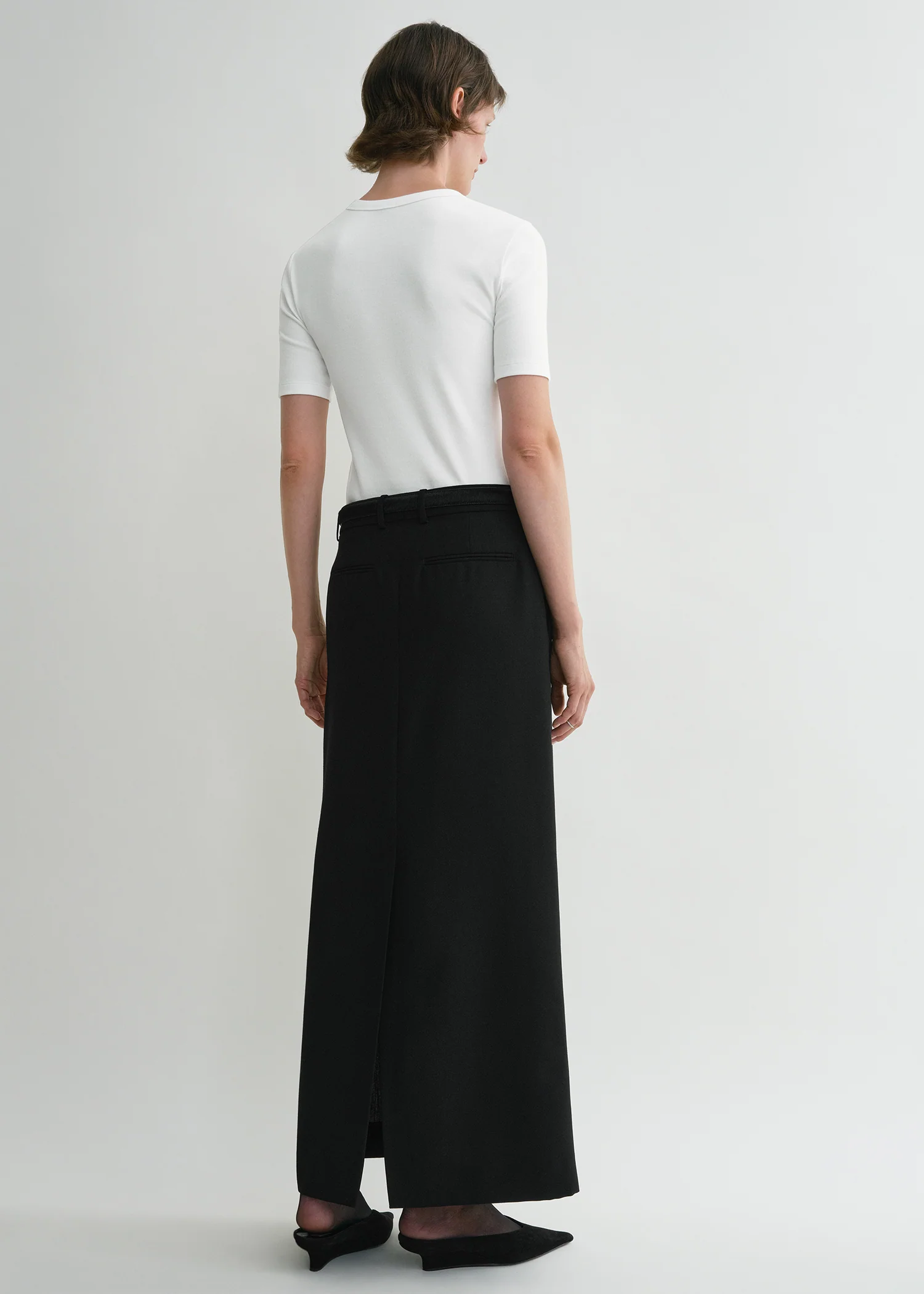 Classic rib tee white - Image 4