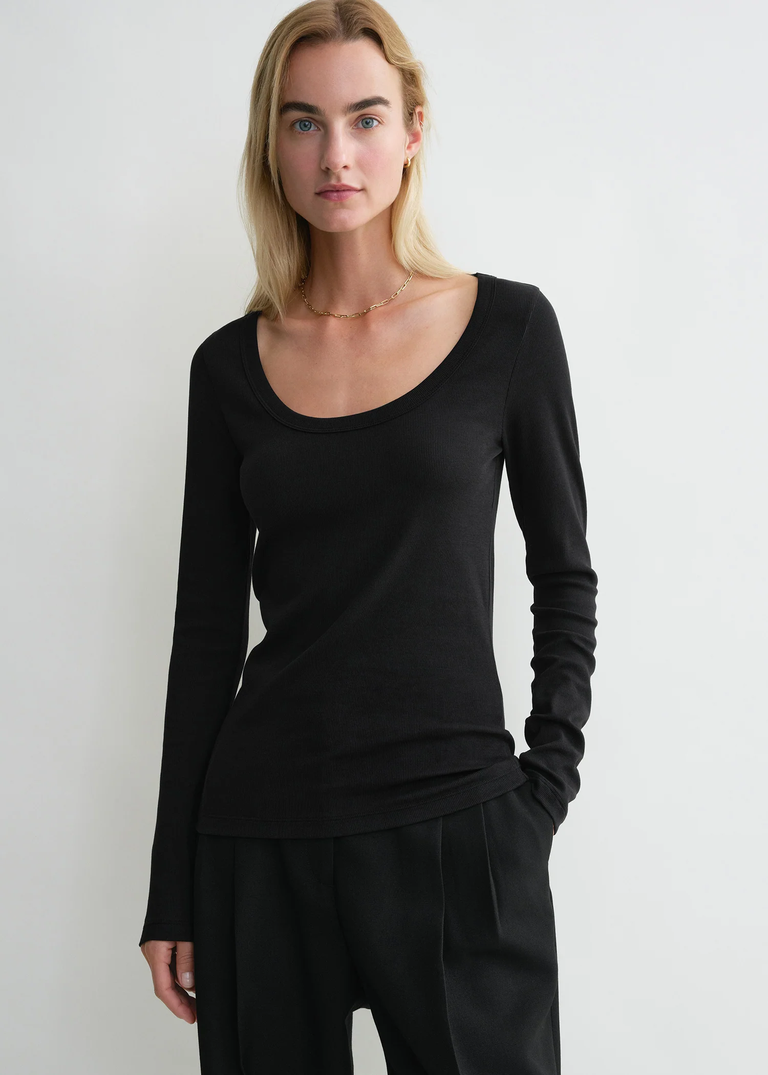 Classic rib top black - Image 2