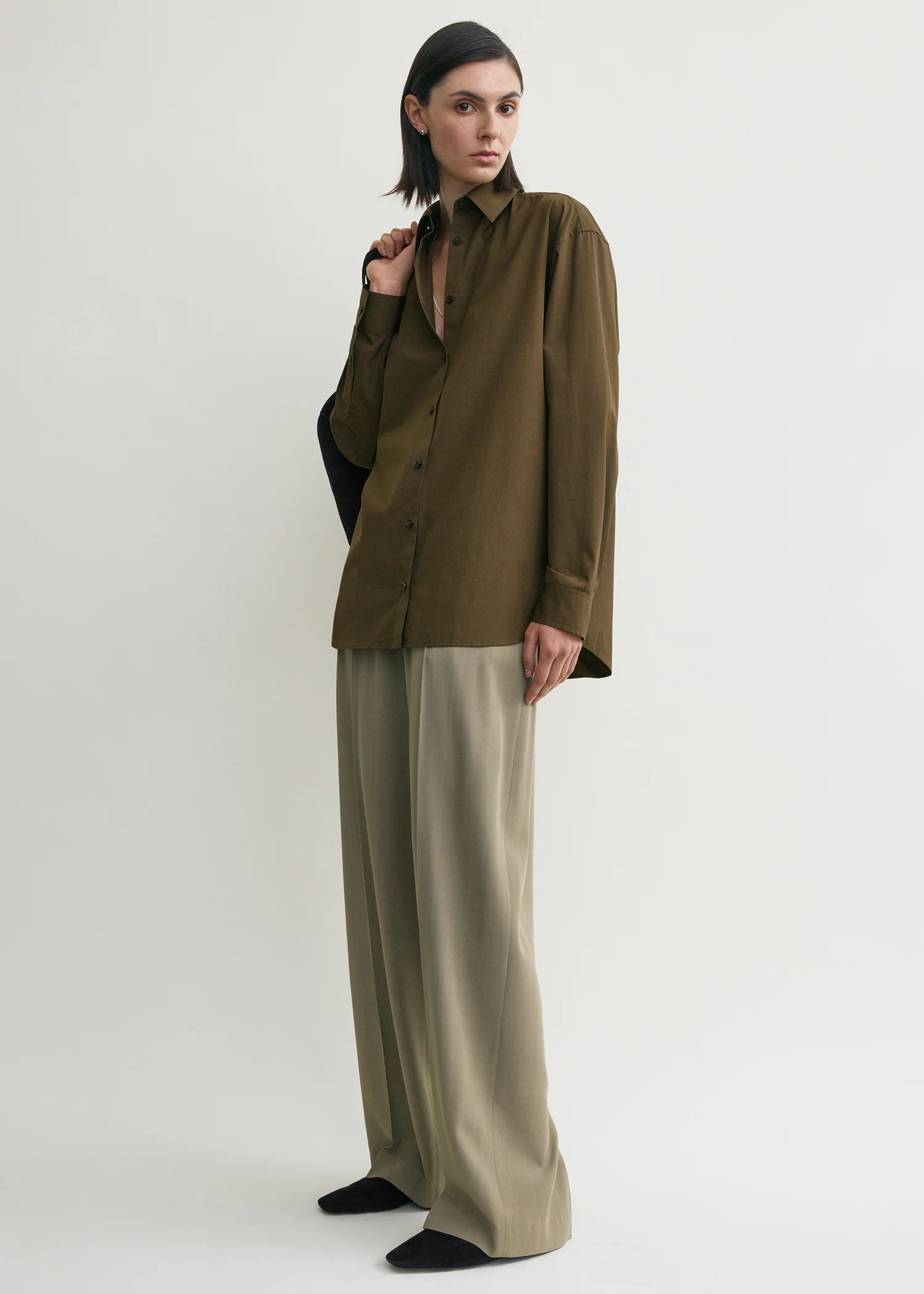 Classic poplin shirt pepper