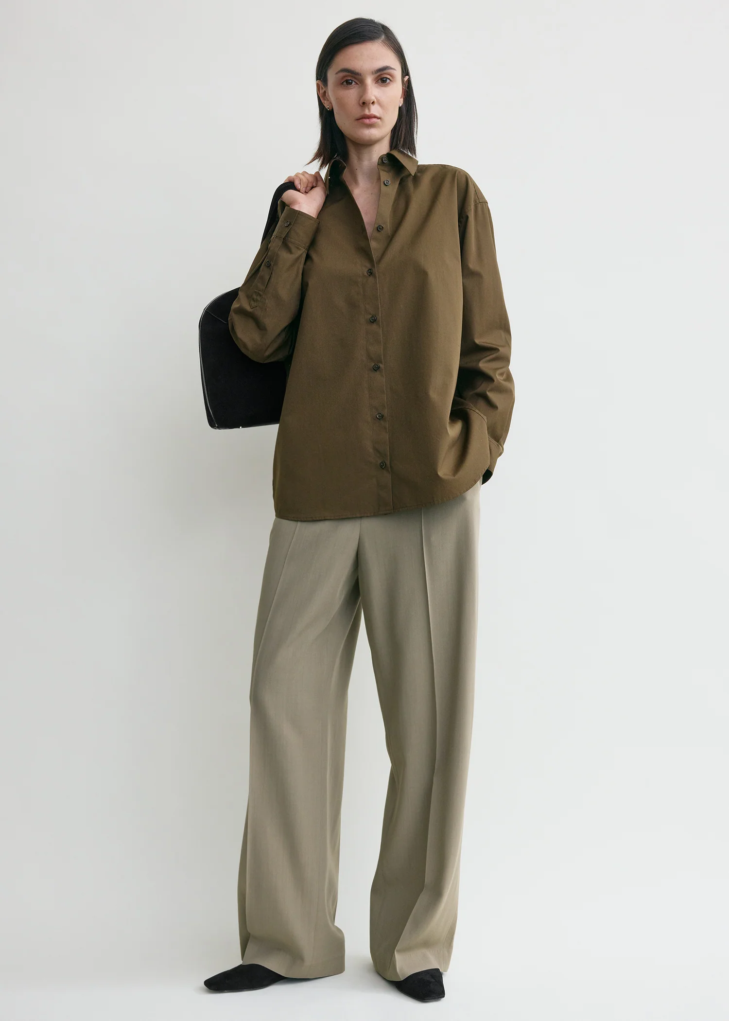 Classic poplin shirt pepper - Image 2