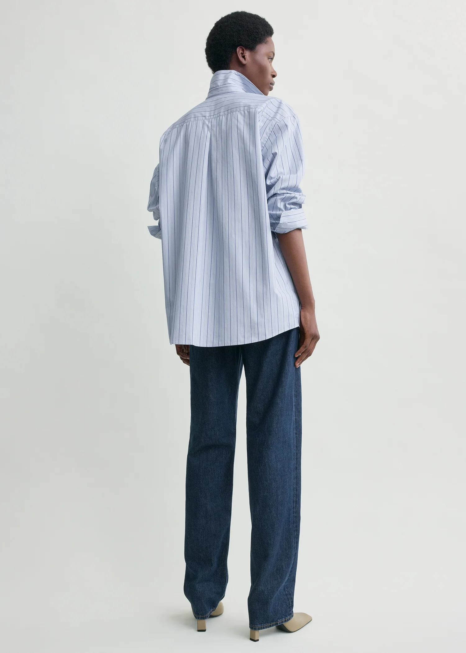 Classic stripe shirt ice/azure - Image 3