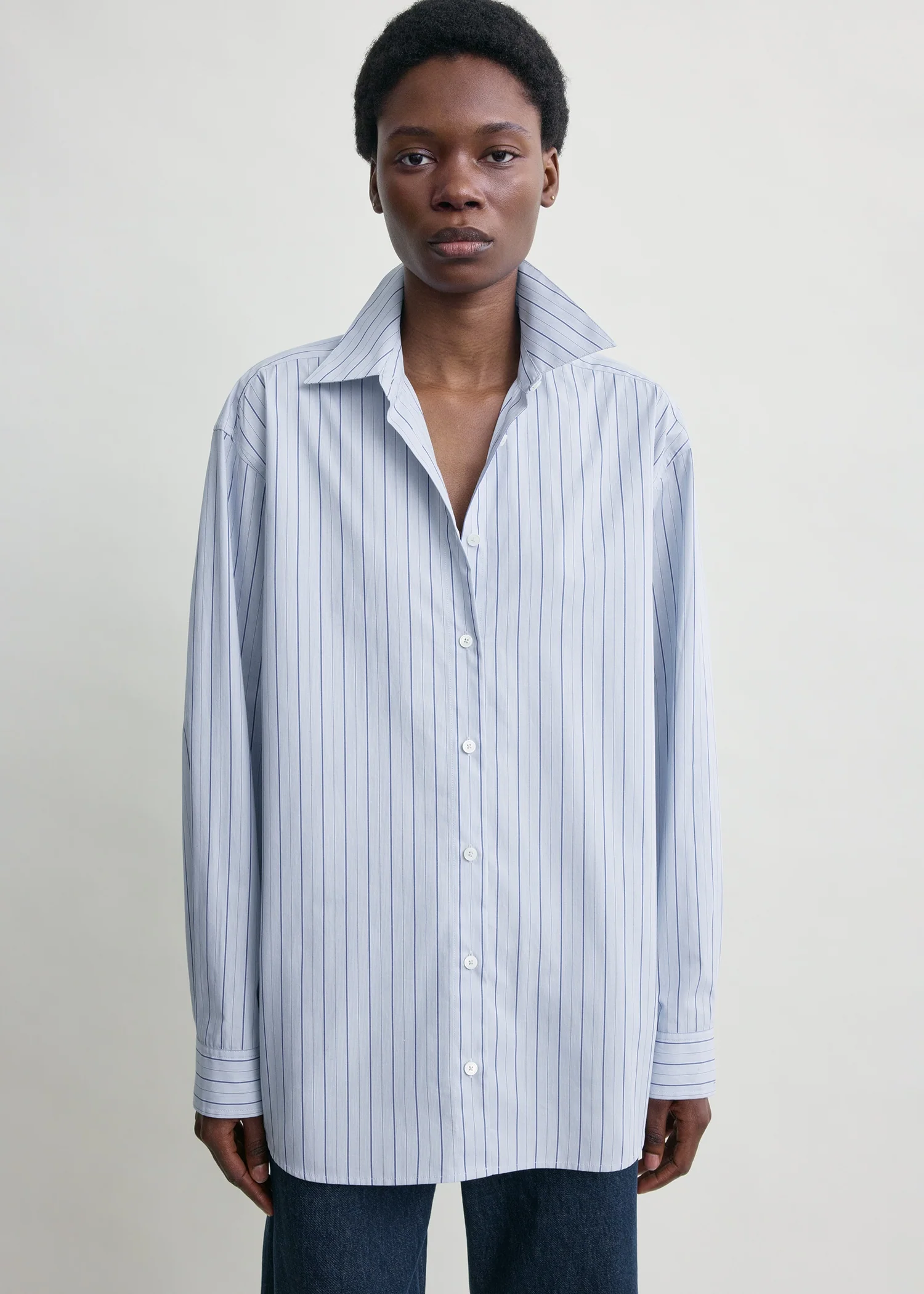 Classic stripe shirt ice/azure - Image 5