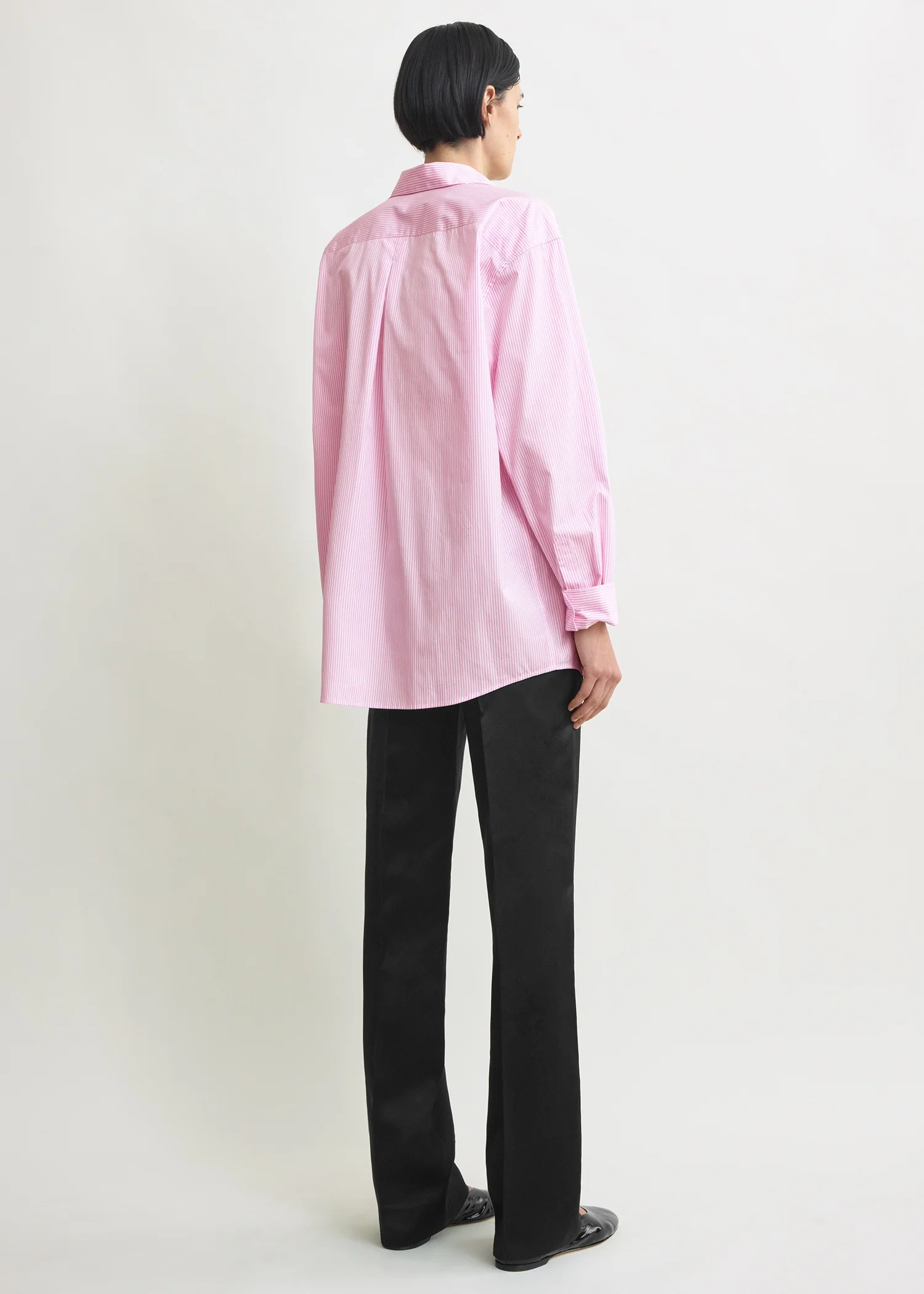 Classic tumbled striped shirt white/bloom - Image 3