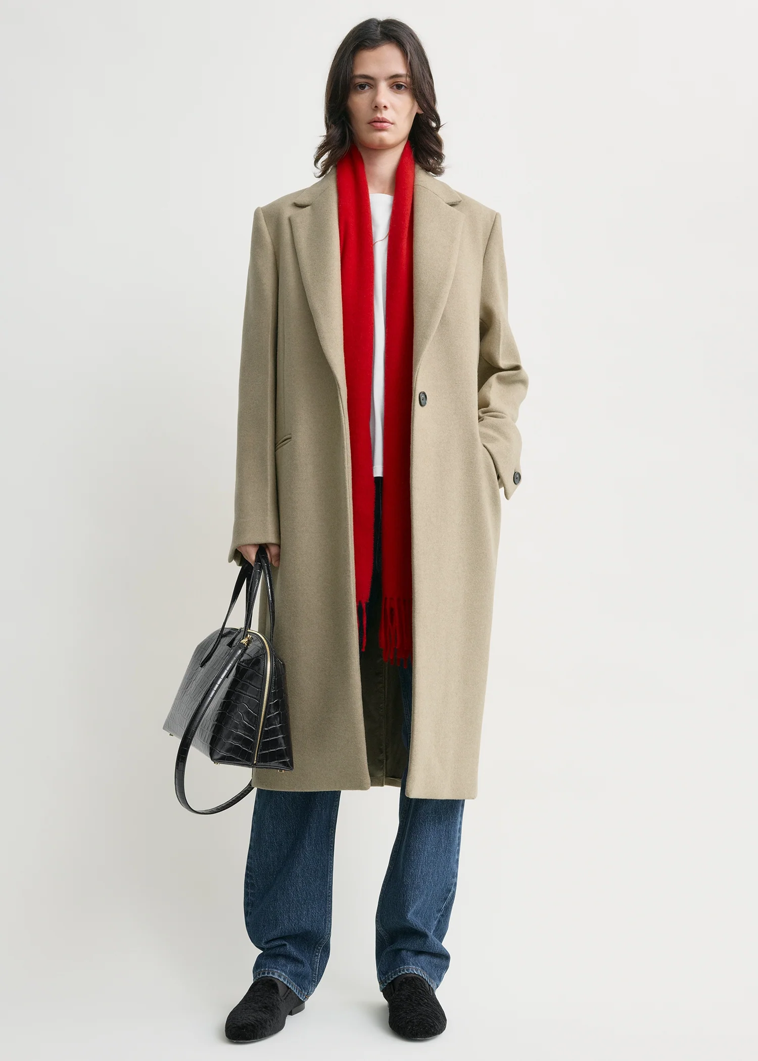 Classic winter coat biscuit