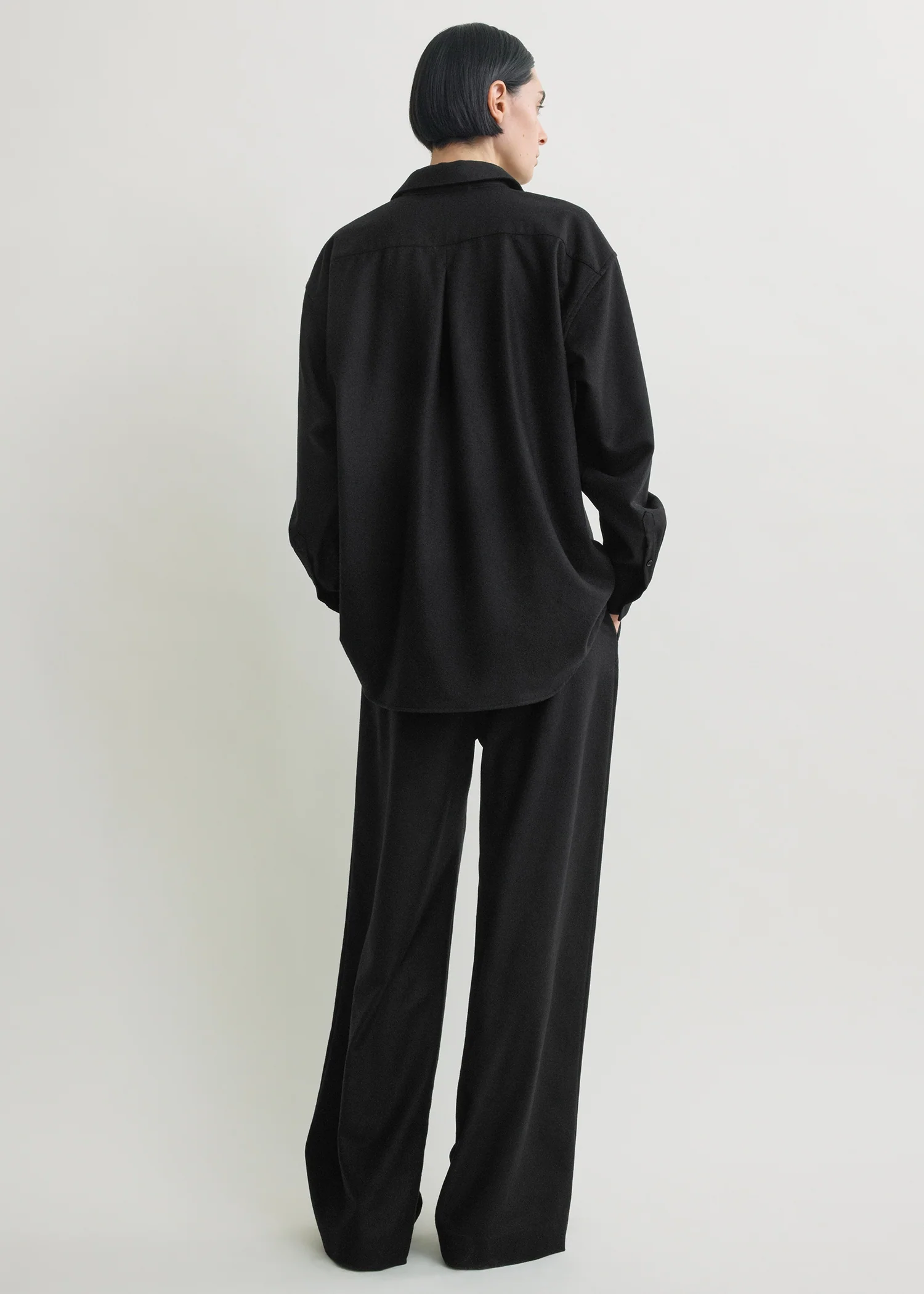 Classic winter shirt black - Image 3